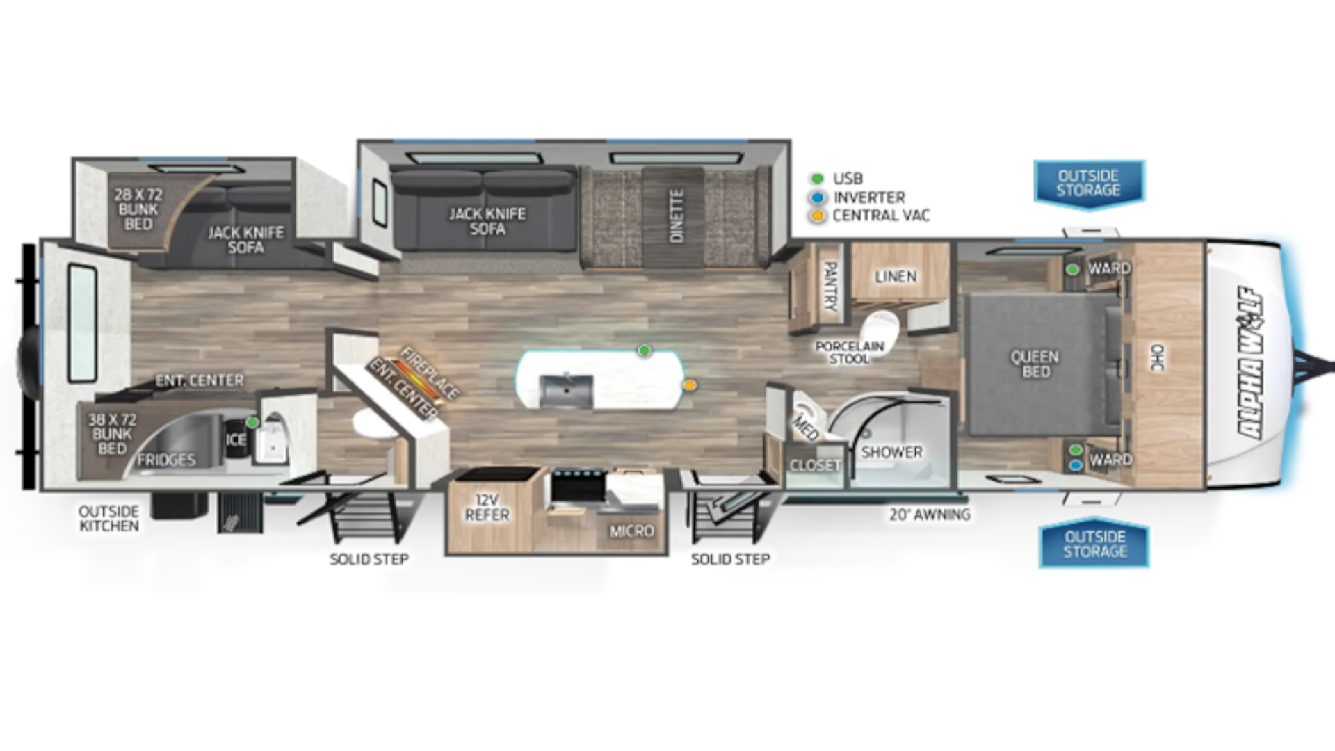 2022 Cherokee Alpha Wolf 33BH-L Floorplan.png