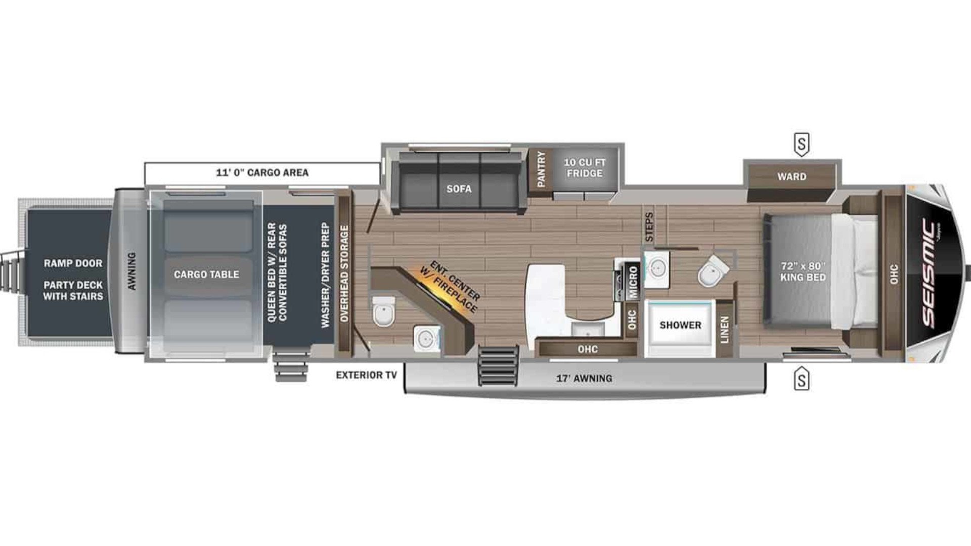 2023 Jayco Seismic 359 Floorplan