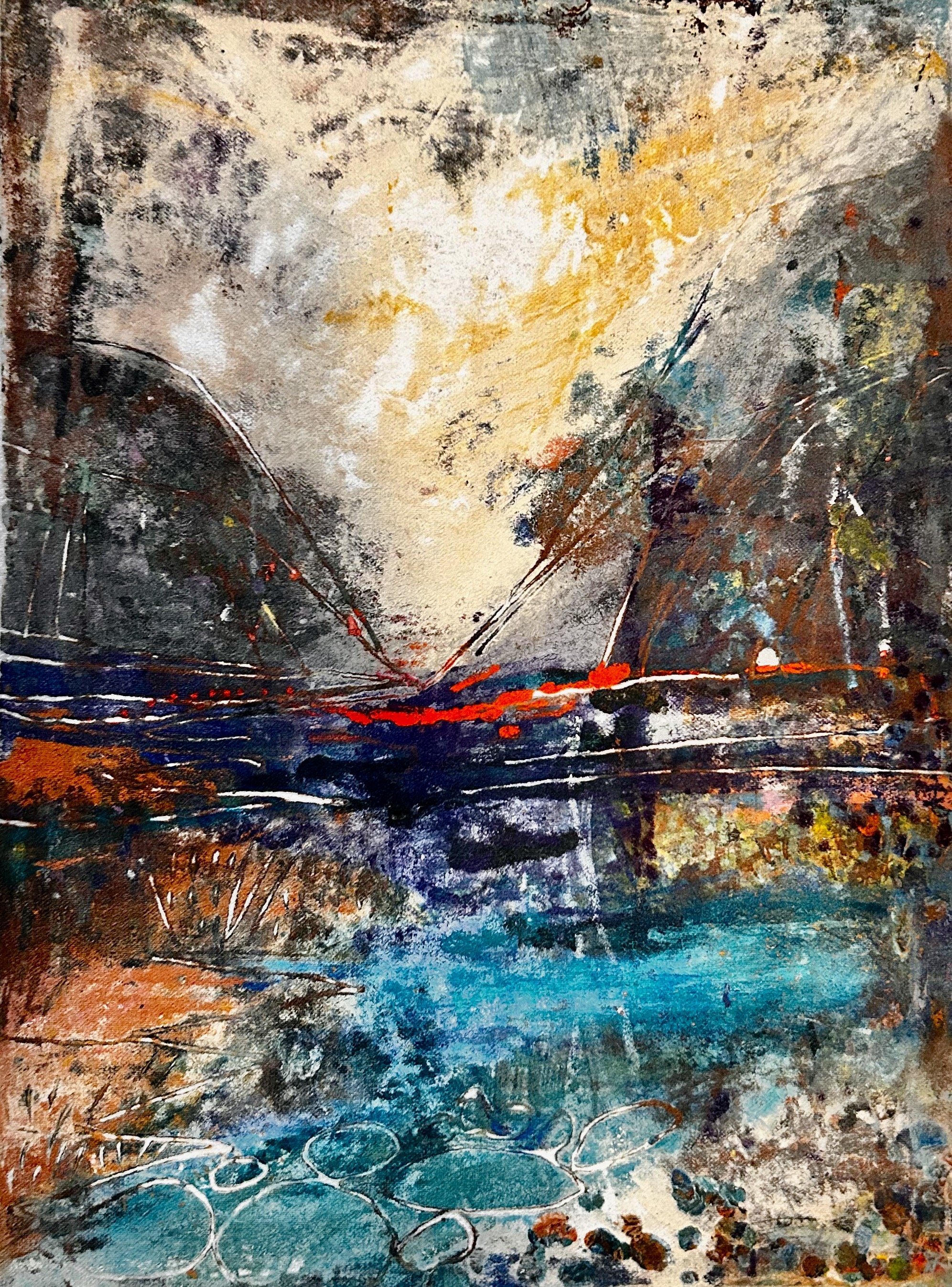 "Delaware Water Gap"
Clay Monoprint 2026
13 x 17.5