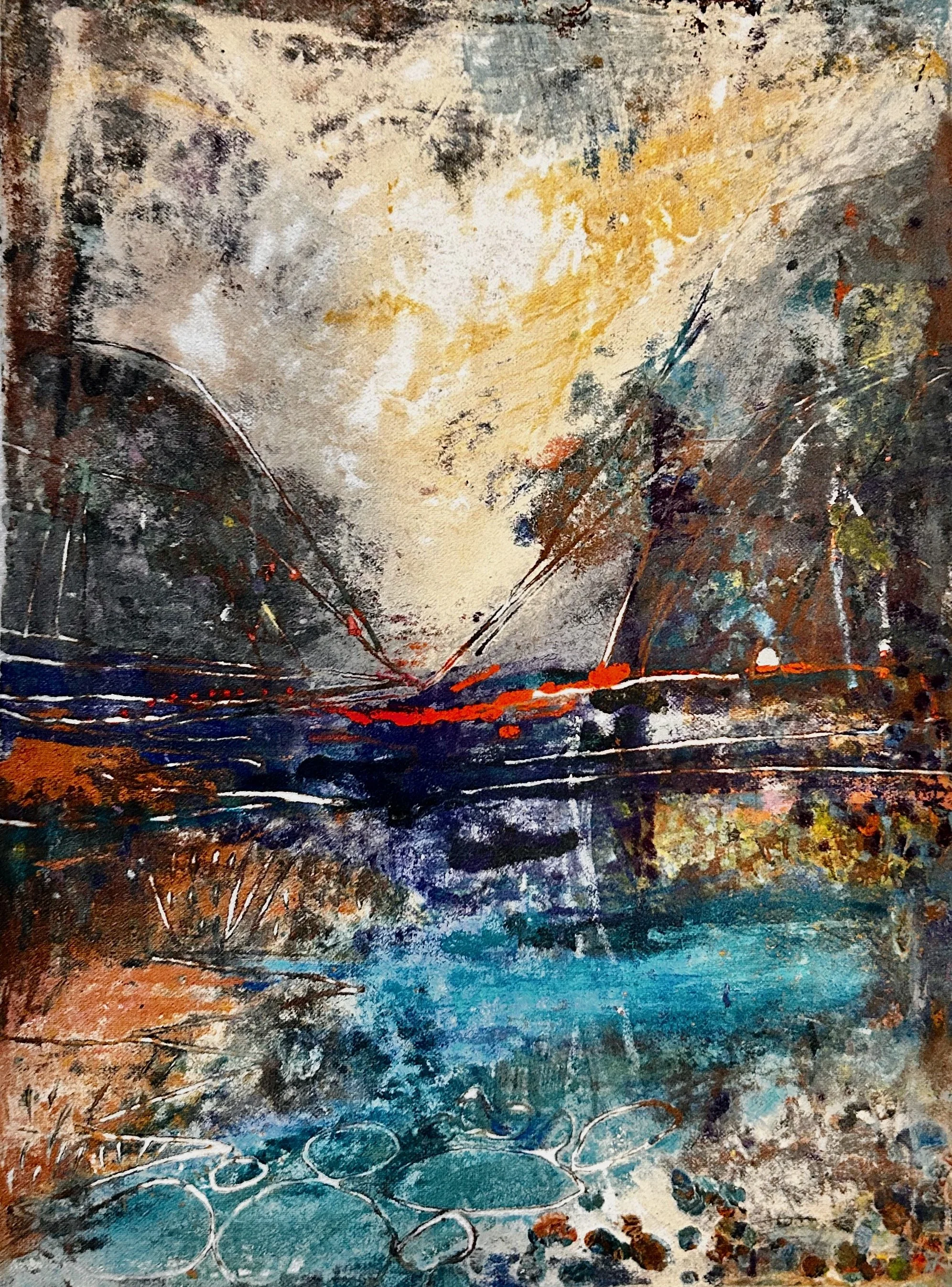 "Delaware Water Gap"
Clay Monoprint 2026
13 x 17.5