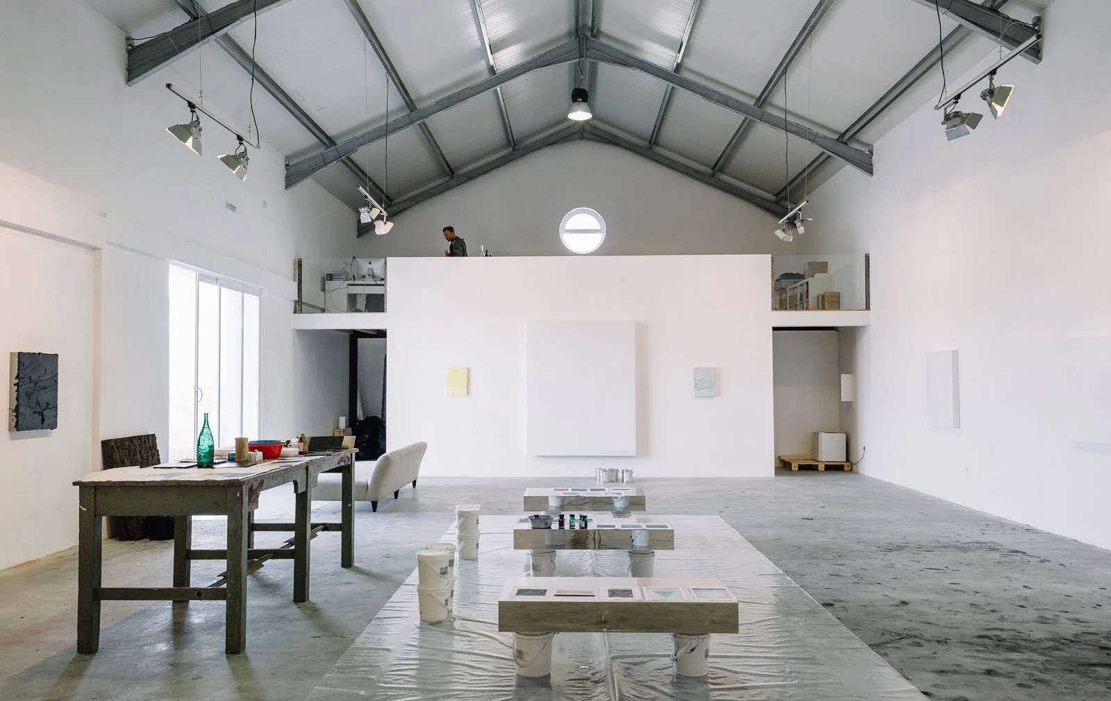 Jason Martin Art Studio in Portugal as design inspiration for the studio for Laura Roberts Design and Art in Austin Texas