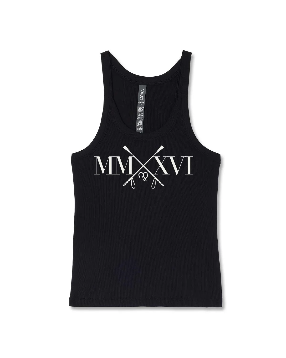 Vuori tanktop with a roman numeral design representing 2026, the year of the horse.