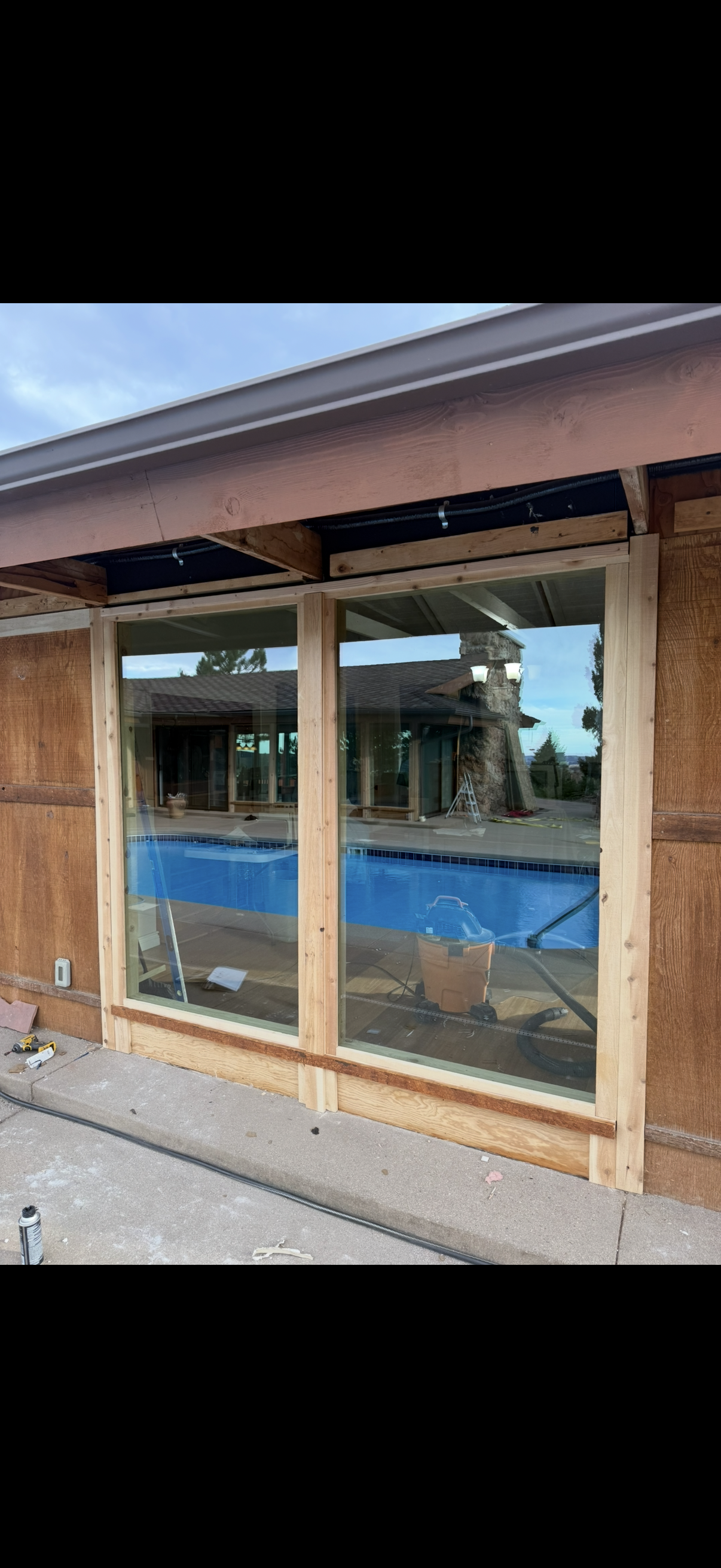 custom frame for new 2 picture windows 