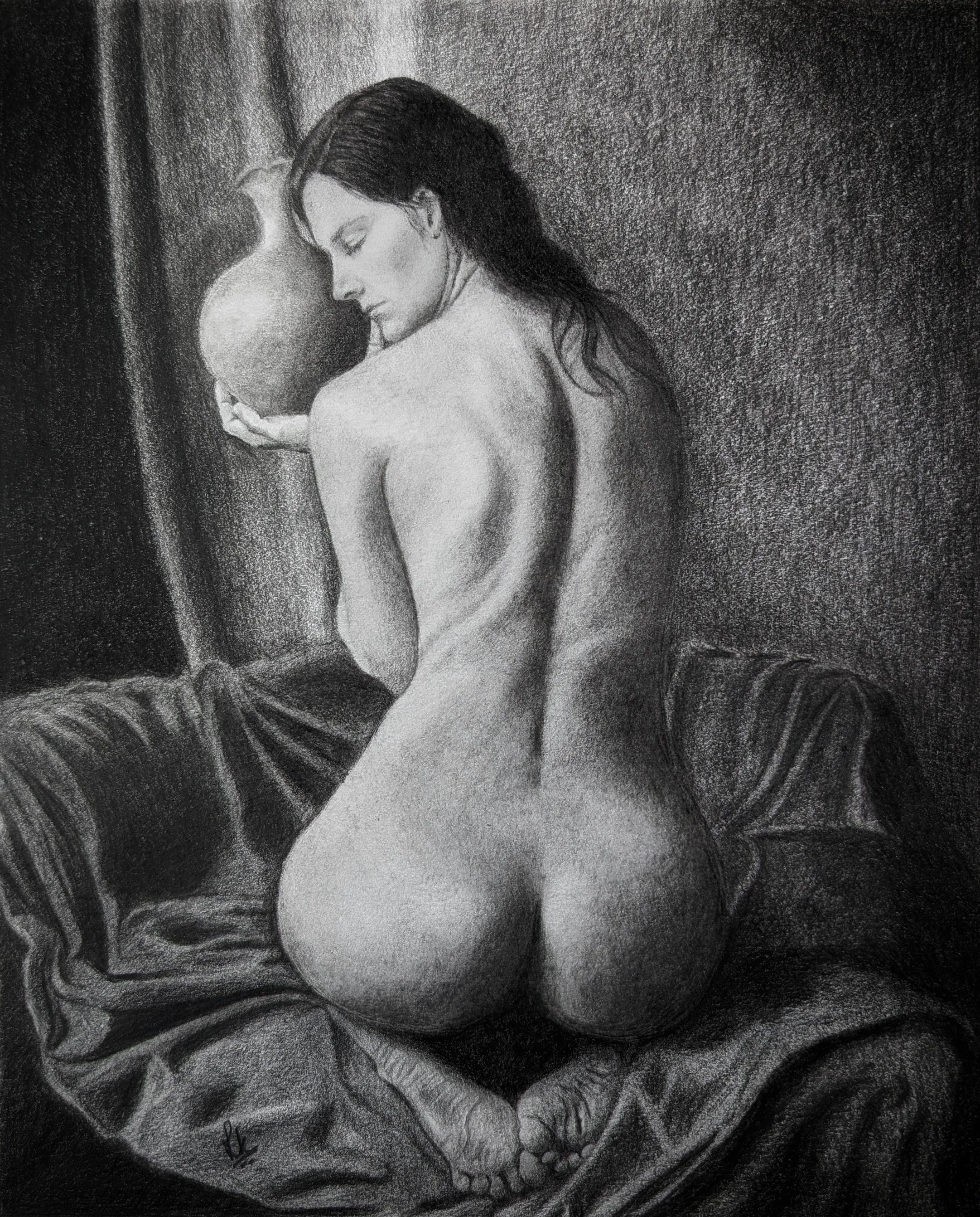 Wine  |  Graphite Pencil  |  8 x 10 inch