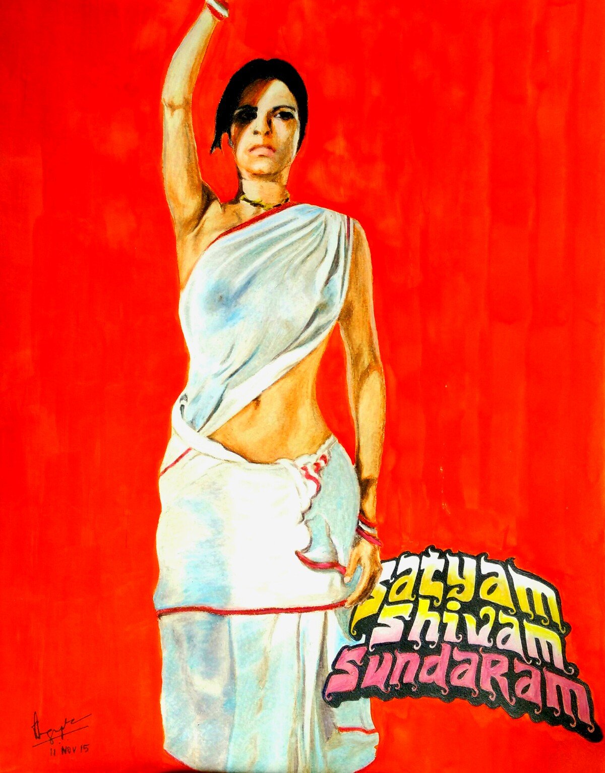 Satyam Shivam Sundaram  |  Color Pencils & Watercolor