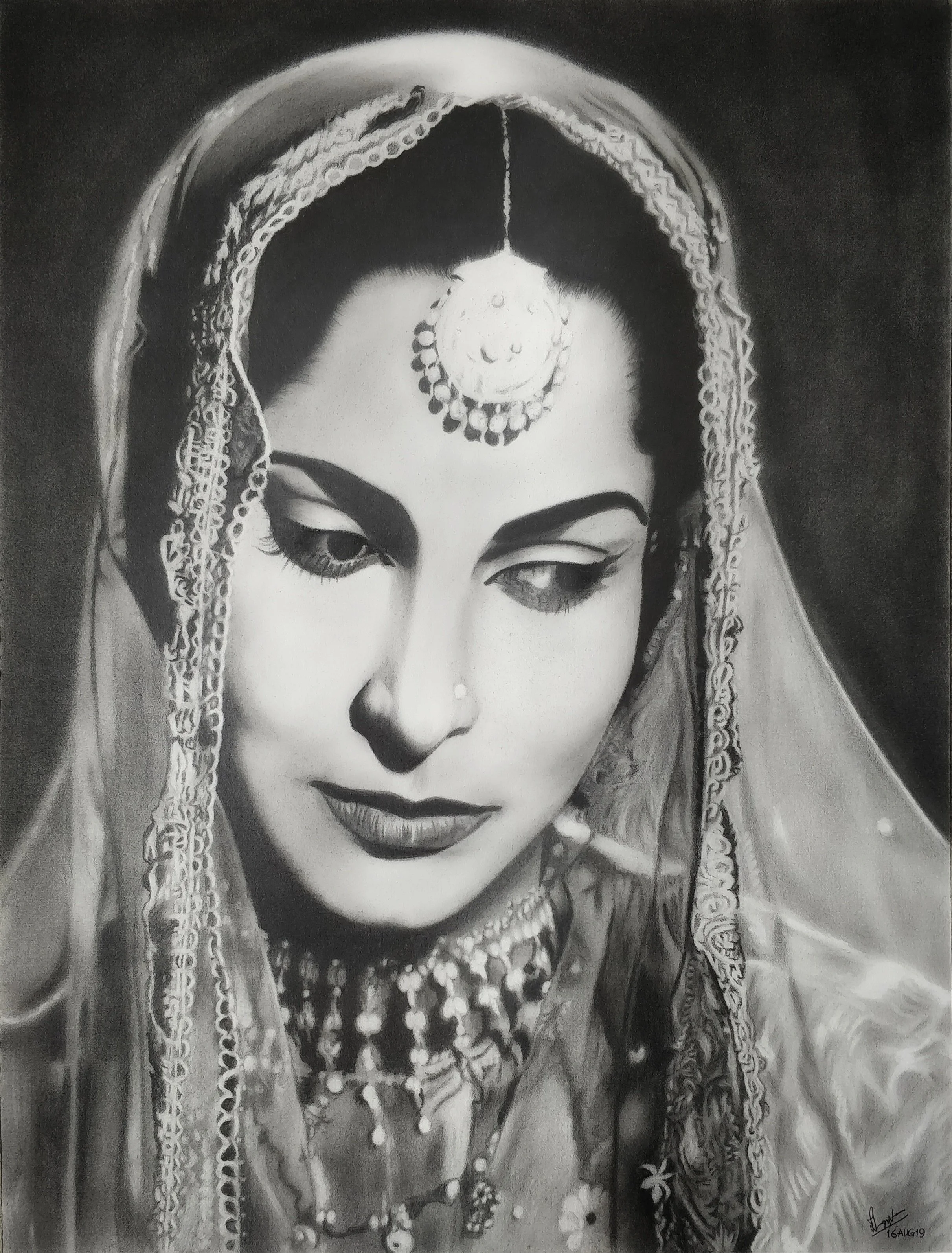 Waheeda Rehman  |  Graphite Pencil