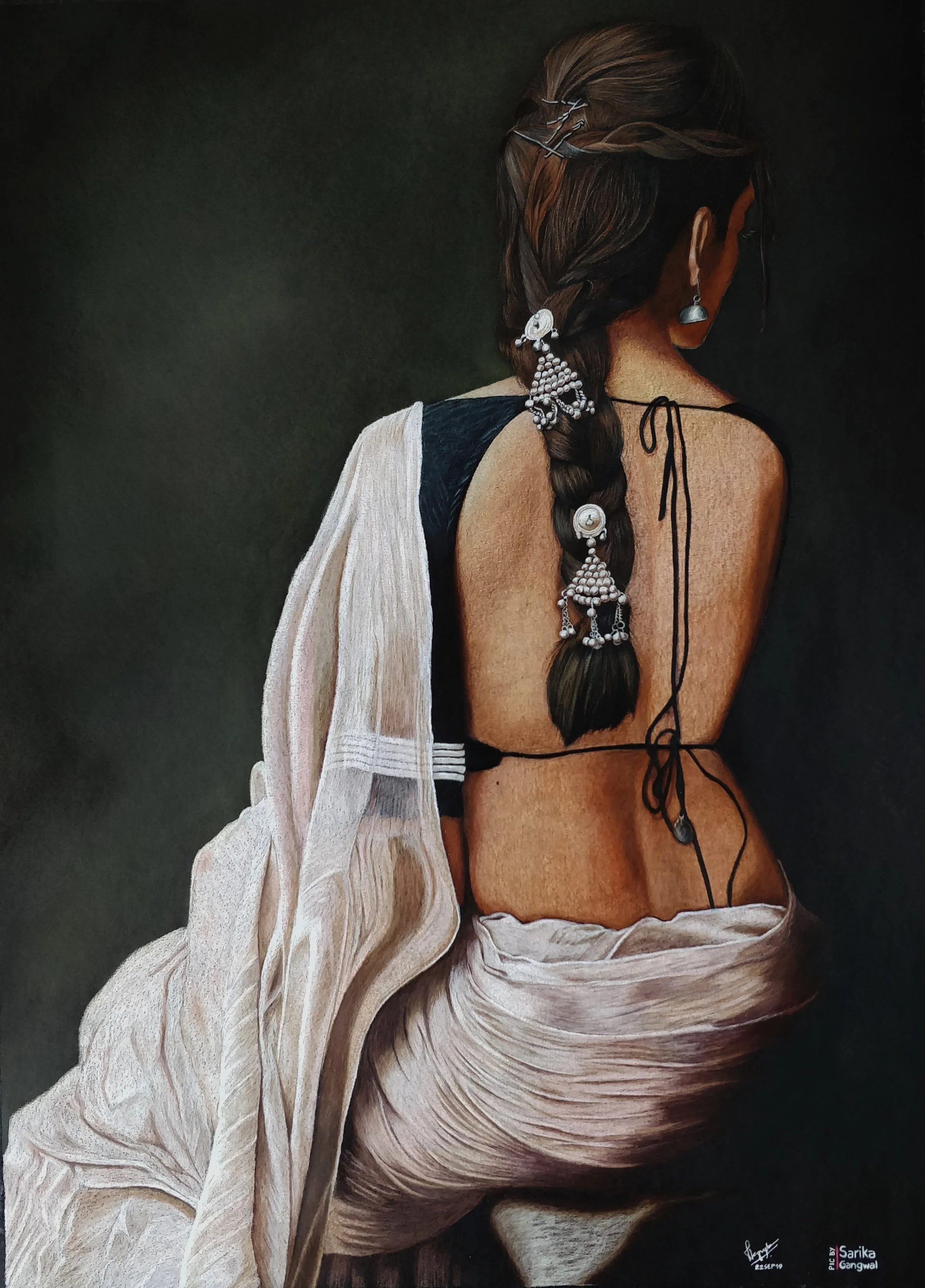 Waiting  |  Color Pencils  |  22 x 32 inch