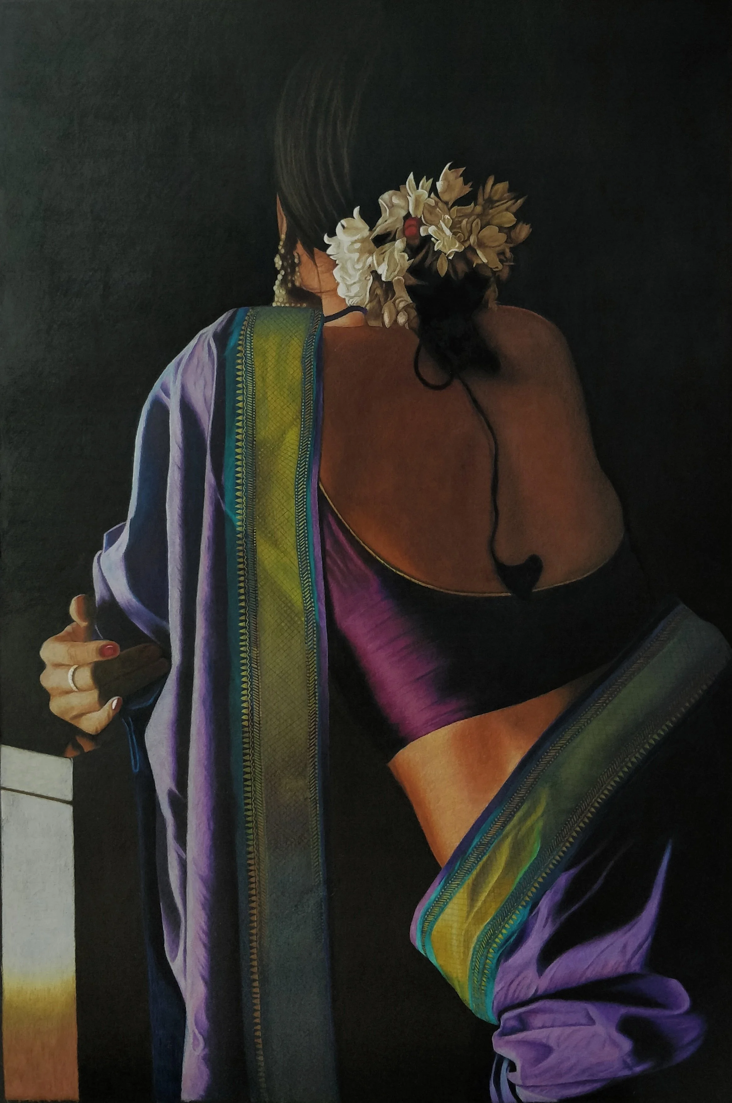 Gajra  |  Color Pencils  |  21 x 32 inch