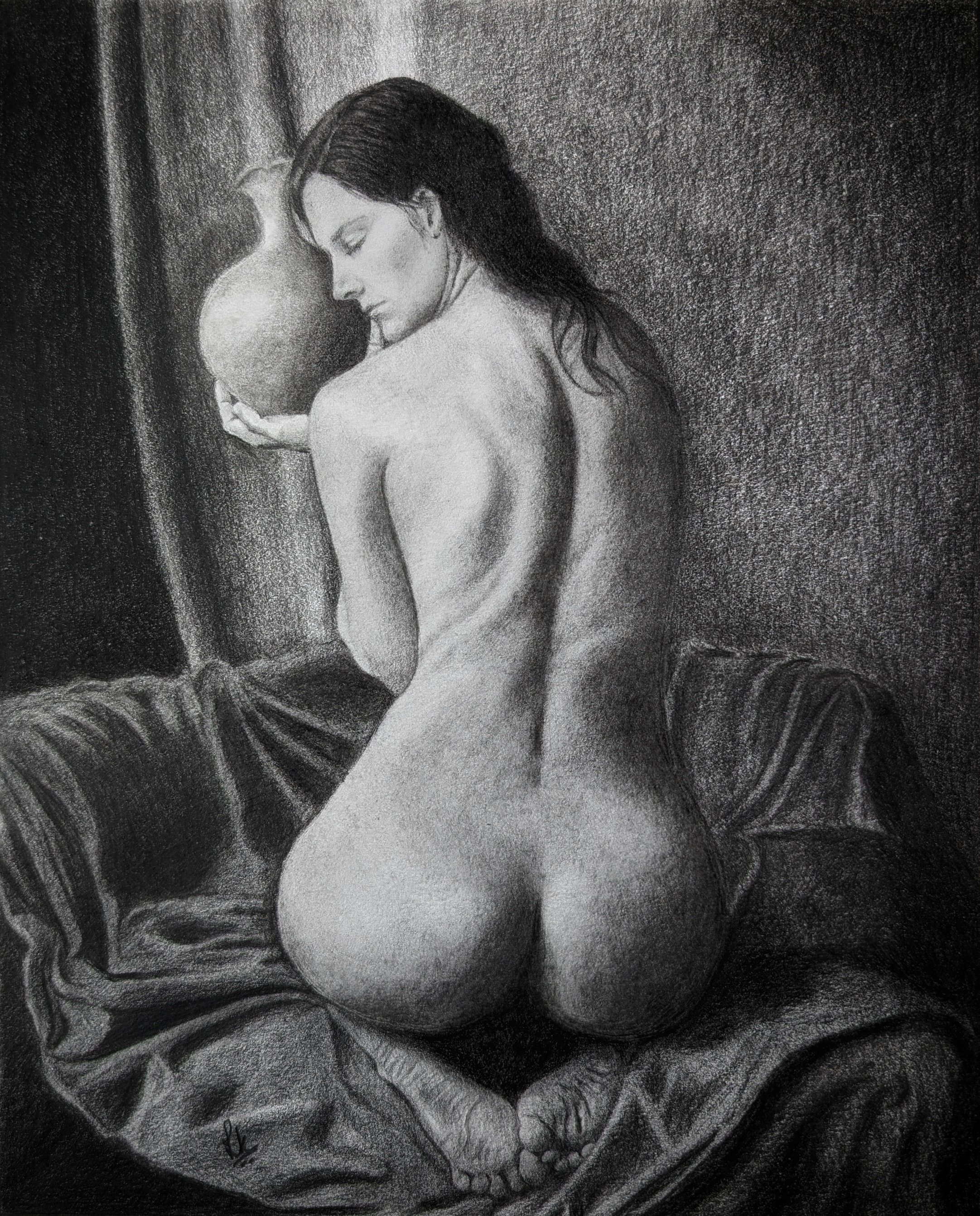 Wine |  Graphite Pencil  |  8 x 10 inch