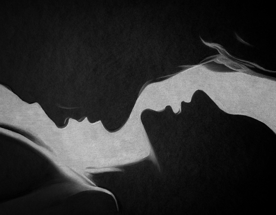 Yin Yang  |  Charcoal Pencil  |  9 x 12 inch