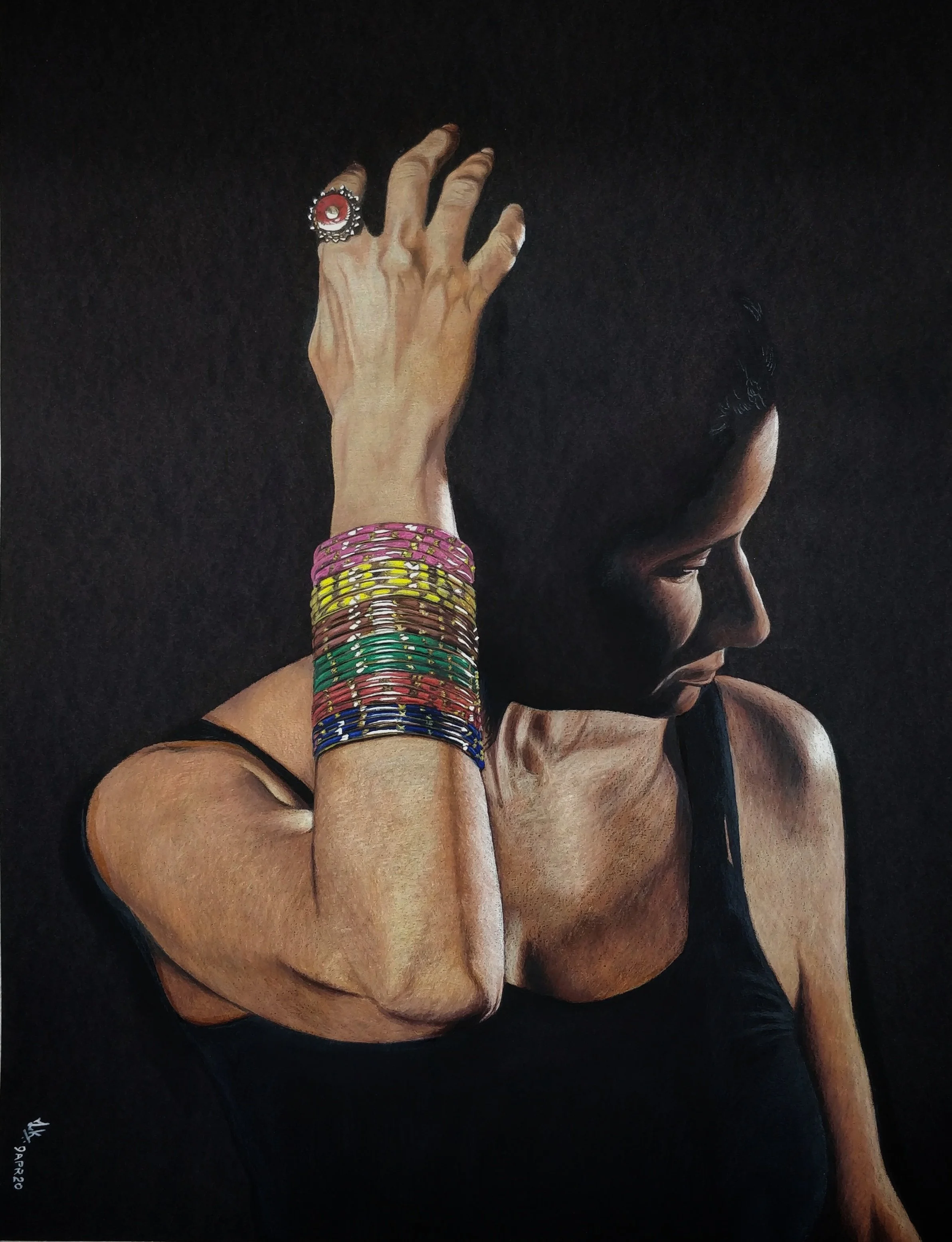 Bangles  |  Color Pencils  |  21 x 32 inch