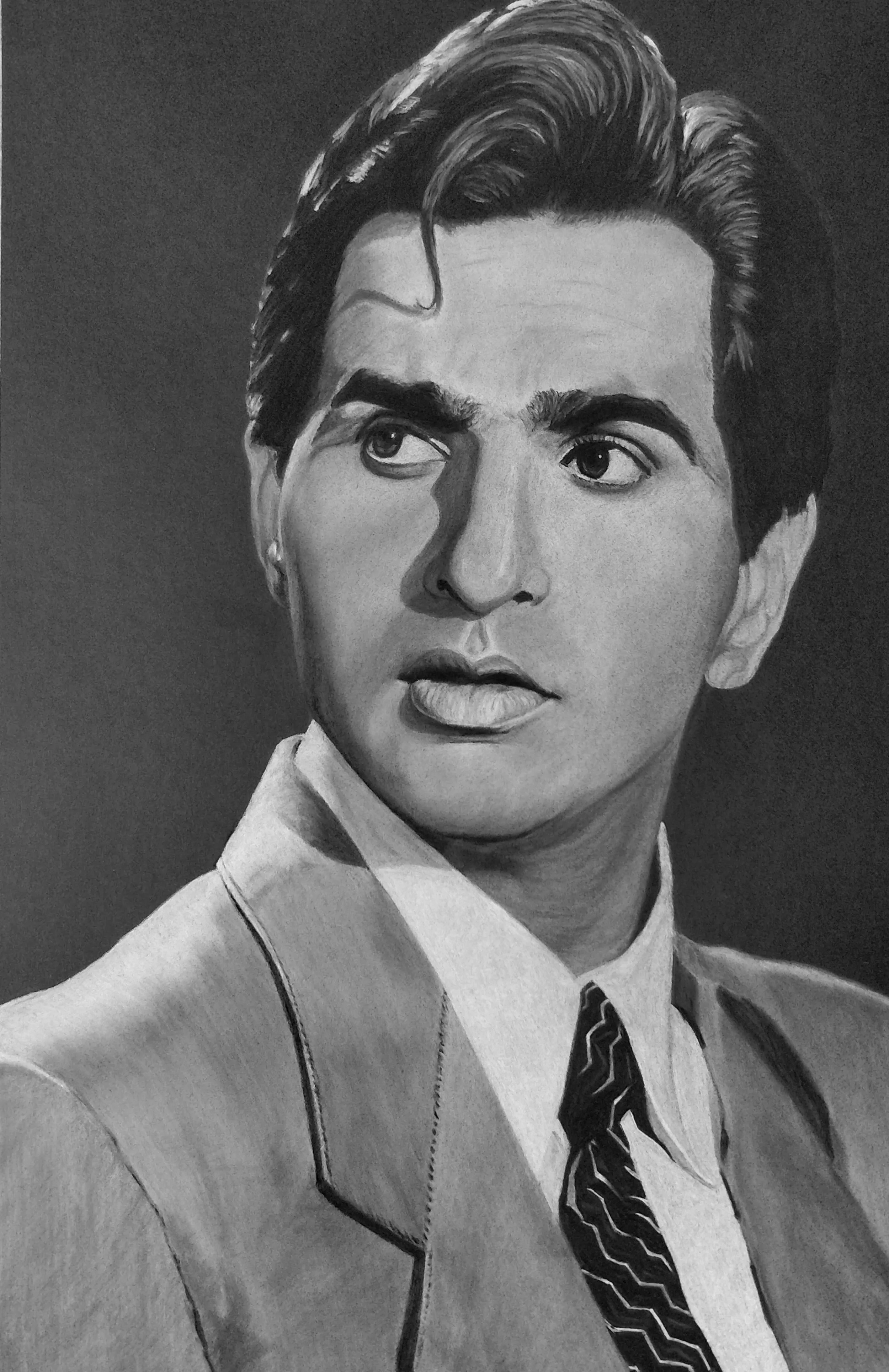 Dilip Kumar  |  Charcoal Pencils