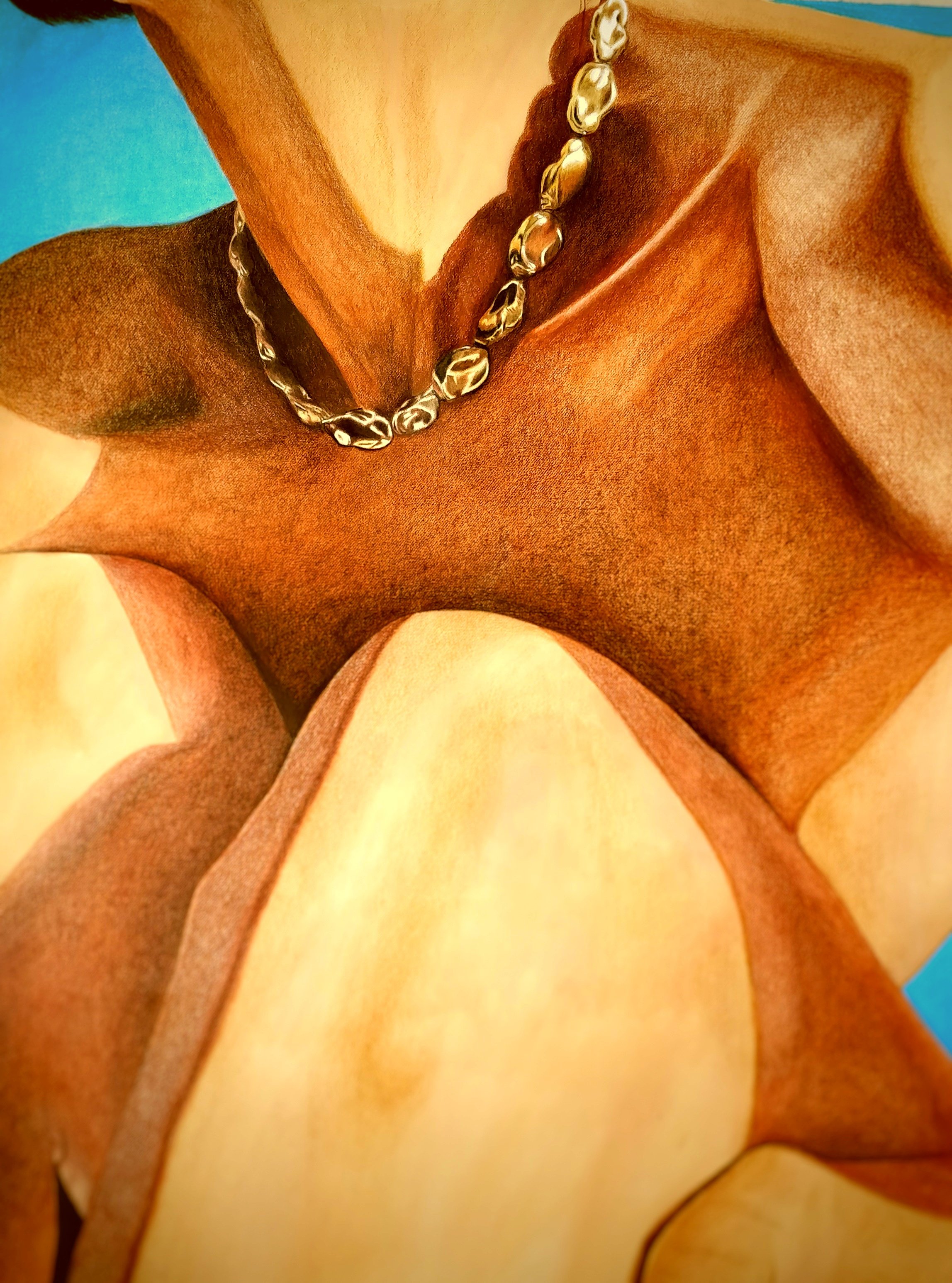 Pure Gold  |  Color Pencils & Watercolor  |  20 x 25 inch