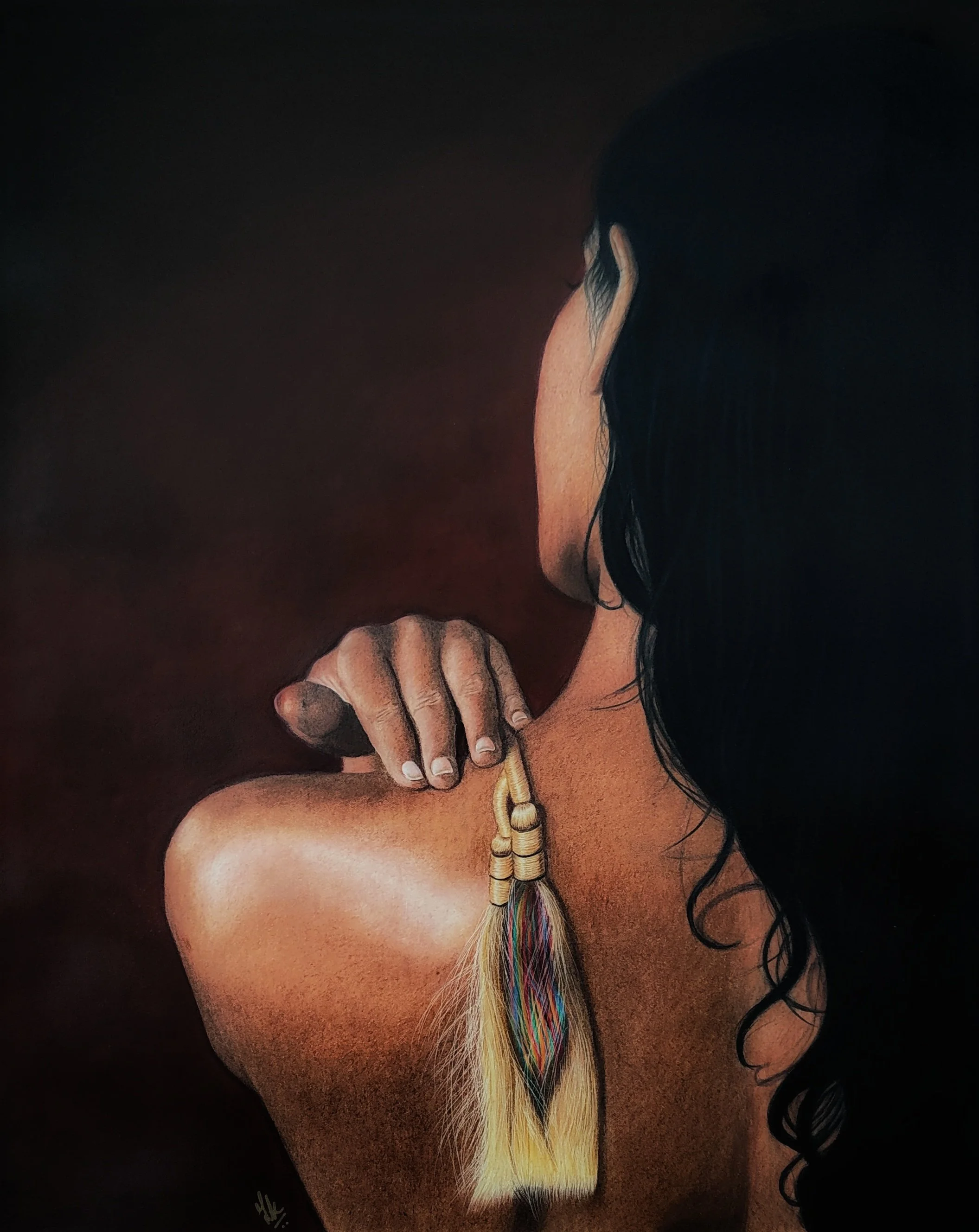 Exotic Paranda  |  Color Pencils & Acrylic  |  15 x 20 inch