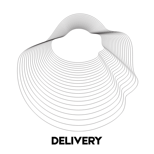 A black background with a series of concentric contour lines forming a 3D abstract shape.
