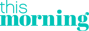 Text that reads 'this morning' in teal and green colors.