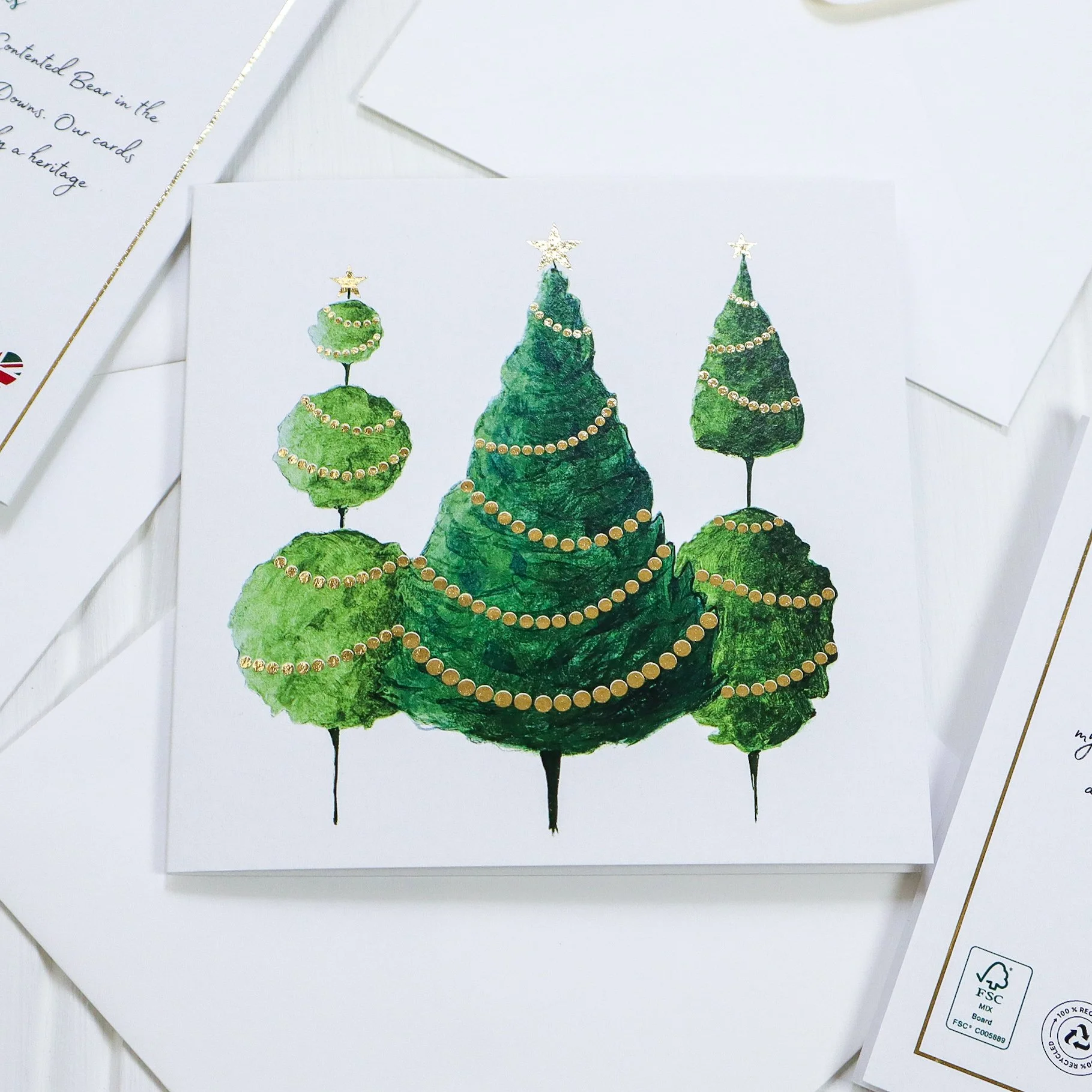 Three Trees Christmas Card