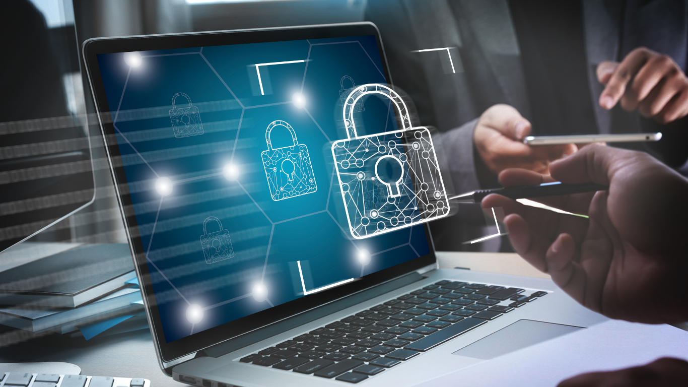 Cybersecurity controls on laptop