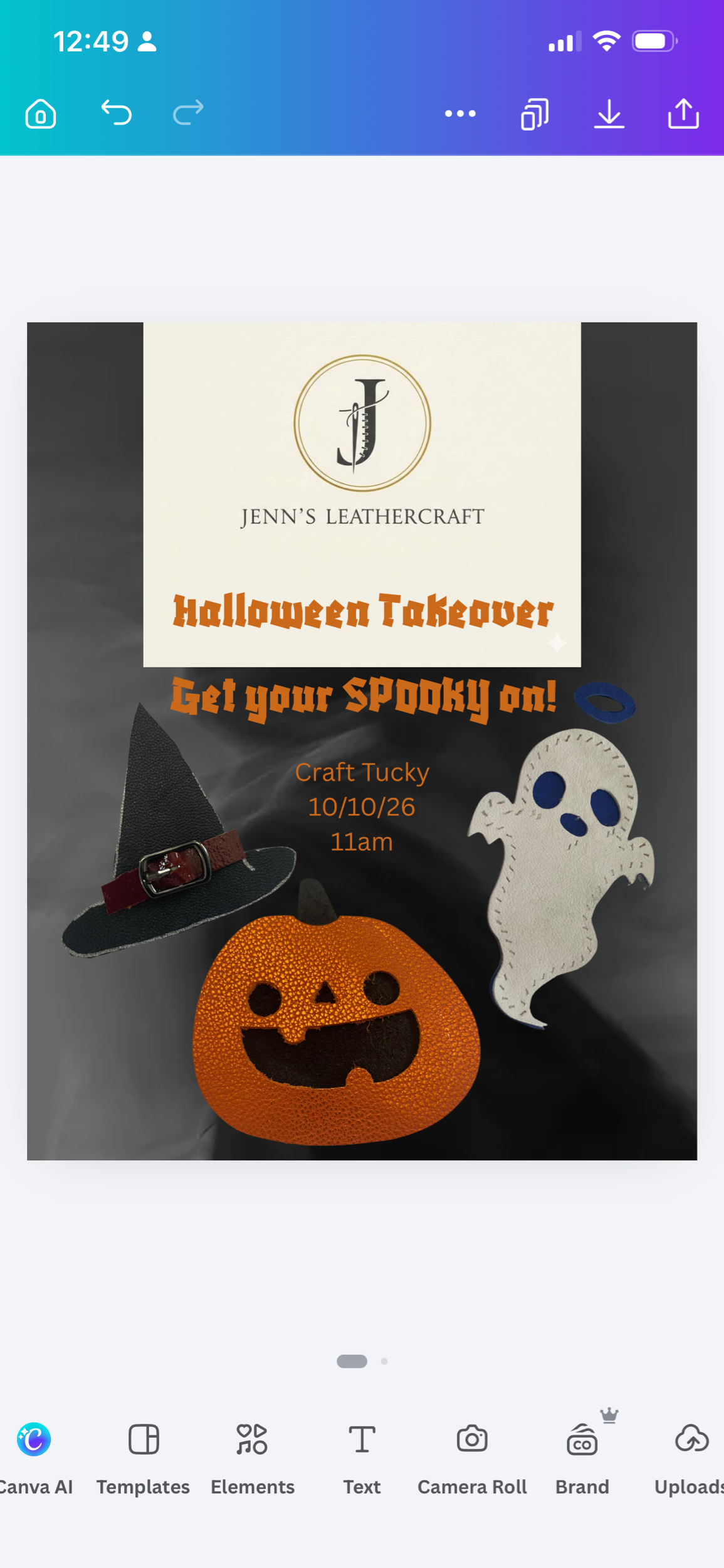 Halloween Takeover Leather Class 10/10/26