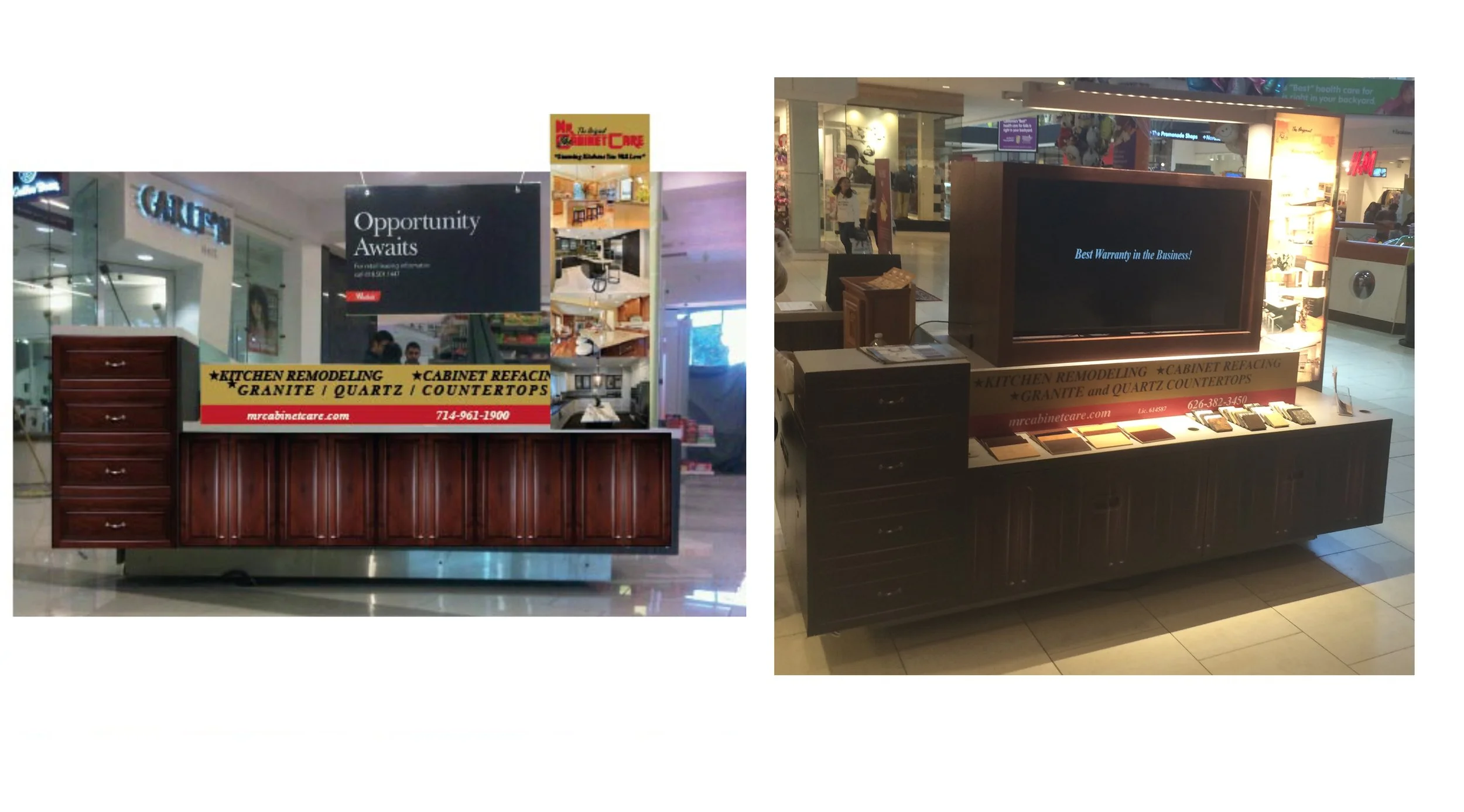 Example in-store display by Rabid Dawg Consulting for Mr. Cabinet Care