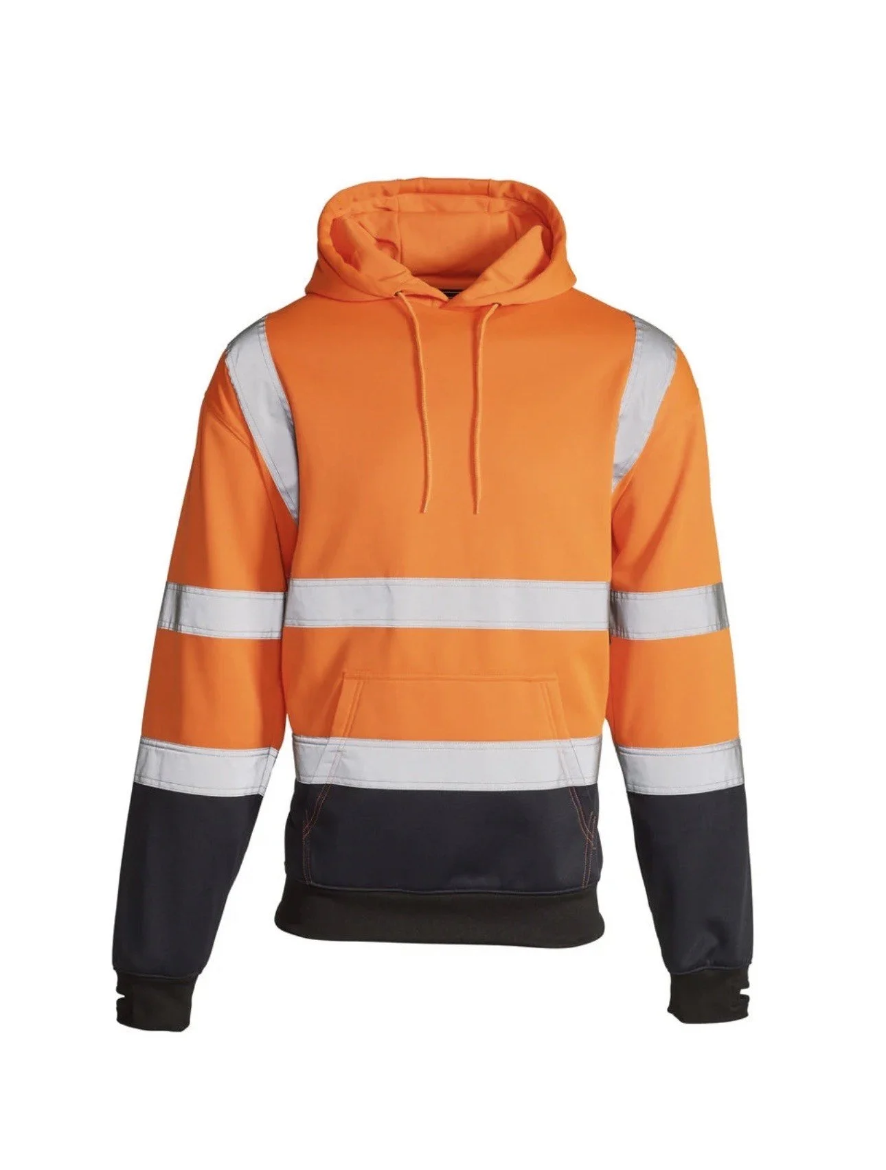 Supertouch Hi Vis Orange 2 tone Hooded sweatshirt