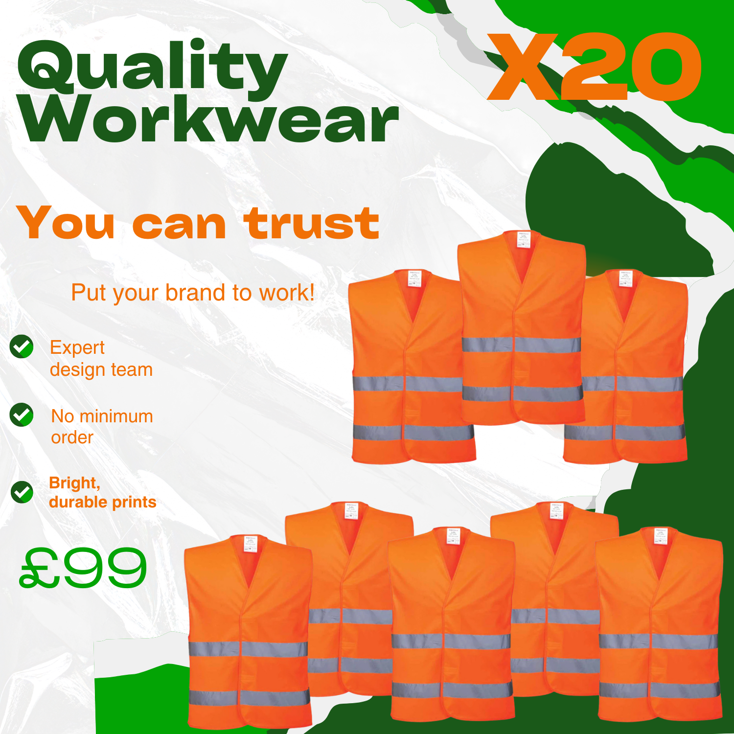 X20 Hi-Vis Vest Bundle