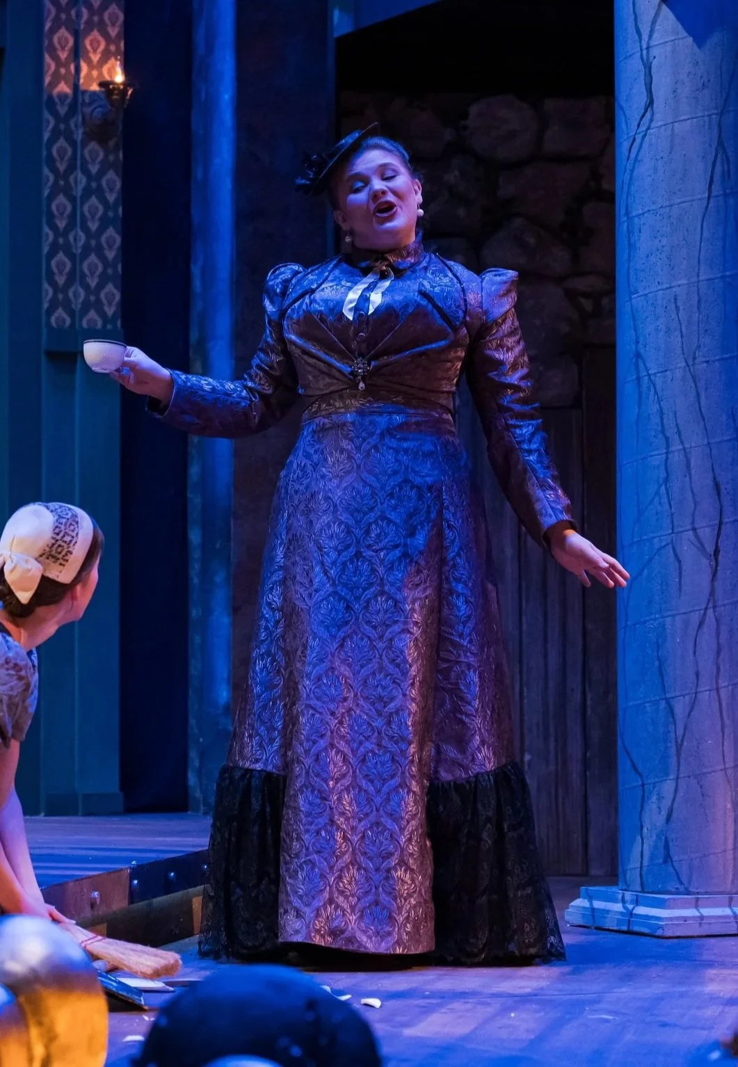 A Victorian skirt flat patterned, altered and constructed for a production of Bonnets.