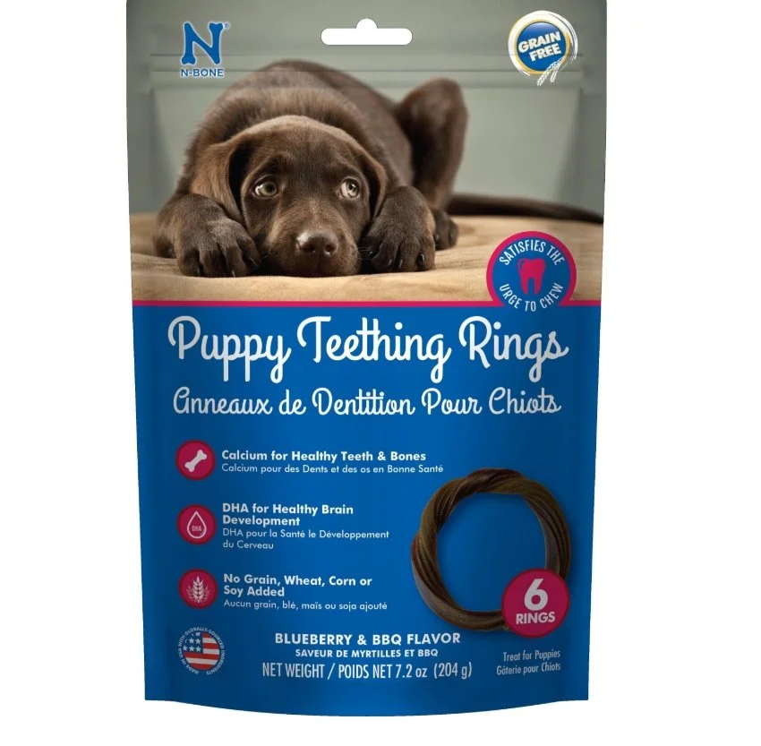 N-Bone - Chiot - Bleuets et BBQ - Anneaux Dentaires