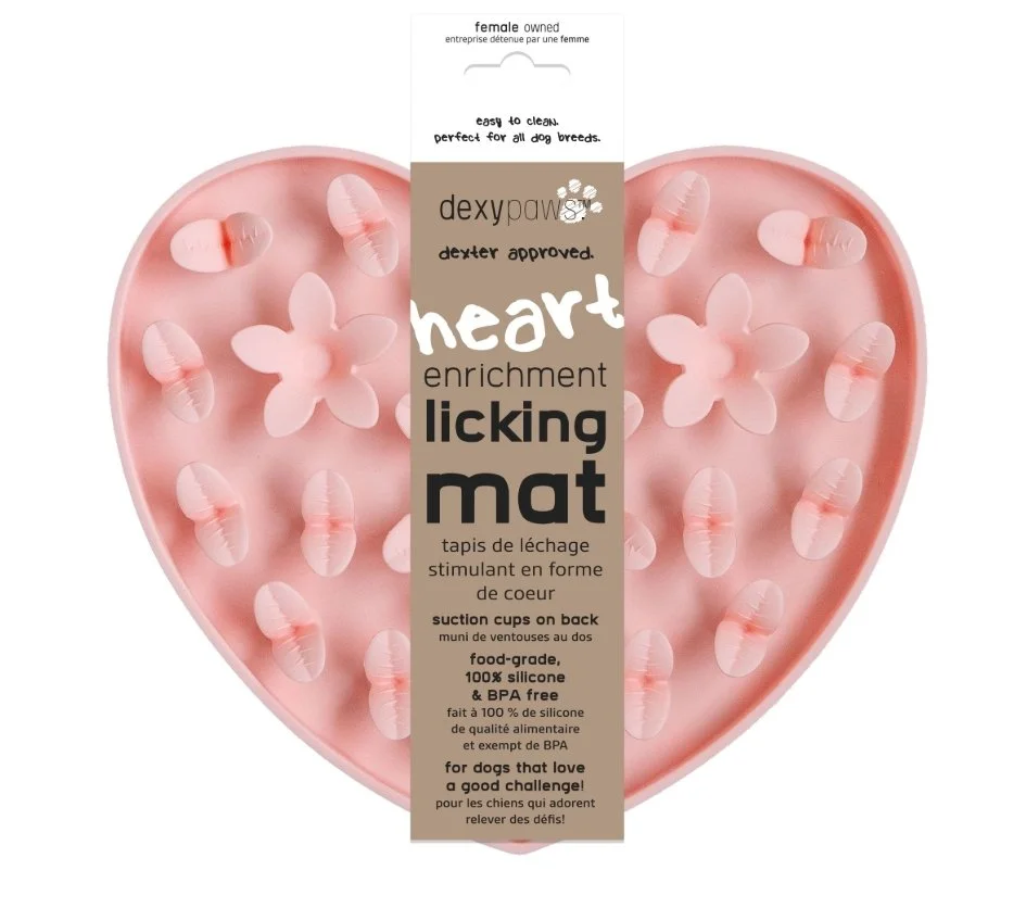 Cache-Cache Coeur - Tapis de Léchage - Dexypaws