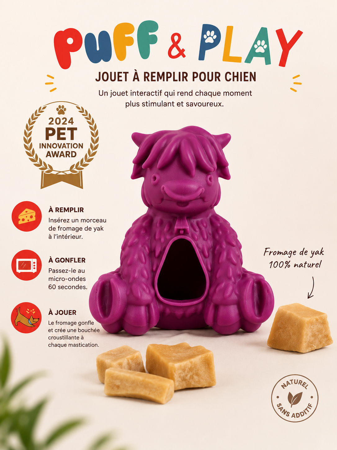 Puff and Play - Yeti Dog Chew