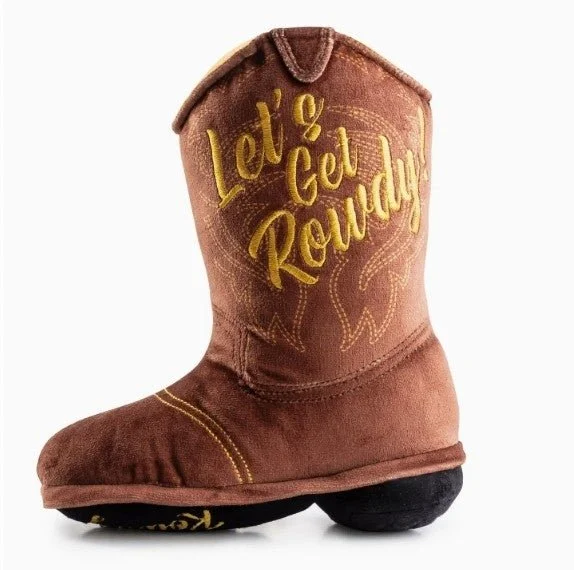 Botte de Cowboy - Peluche Marron