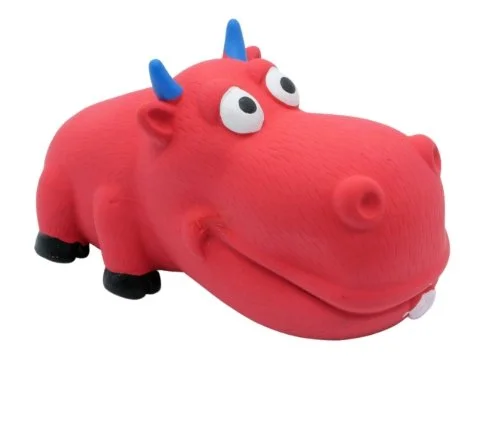 Taureau Rouge - Gros Museau - Jouet Couineur - Bud'z