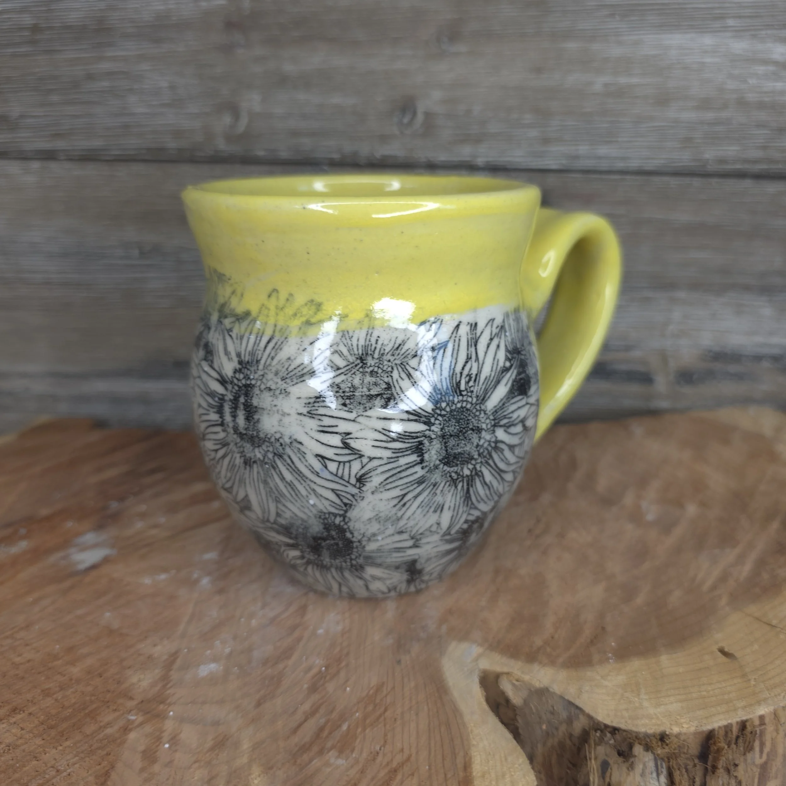 Patterned Big Belly Mug