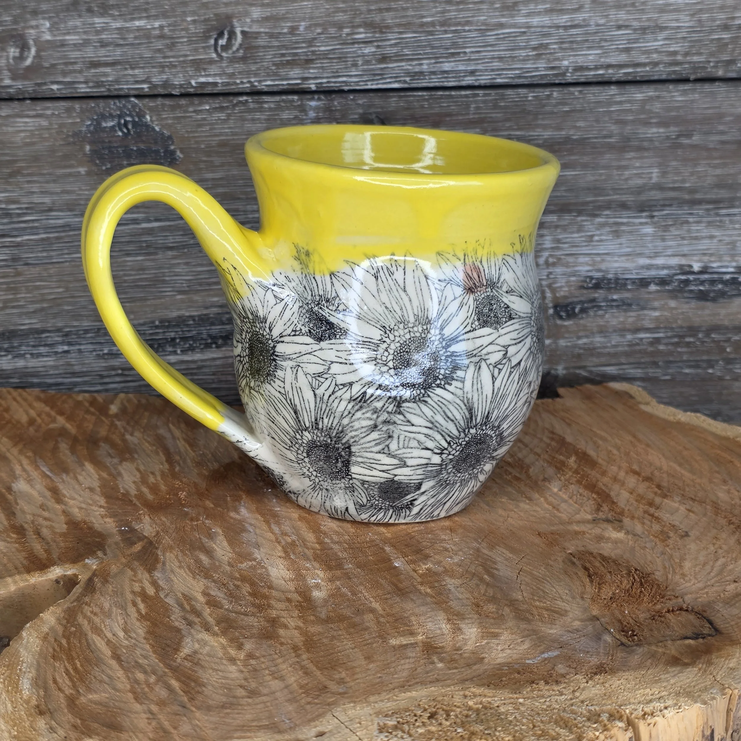 Patterned Big Belly Mug
