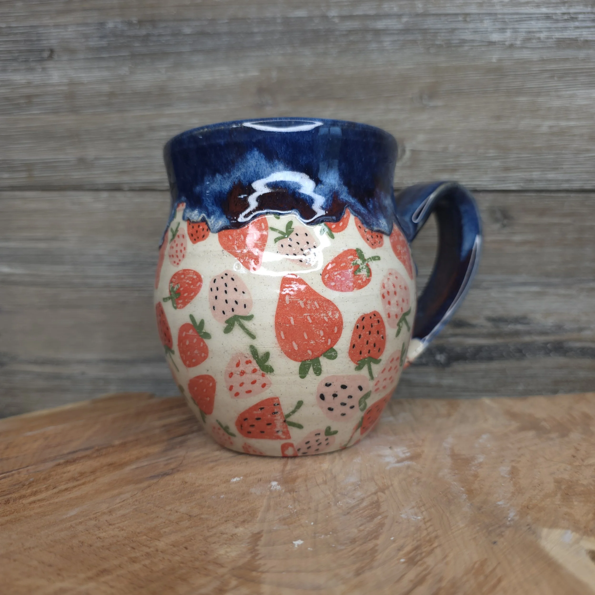 Patterned Big Belly Mug