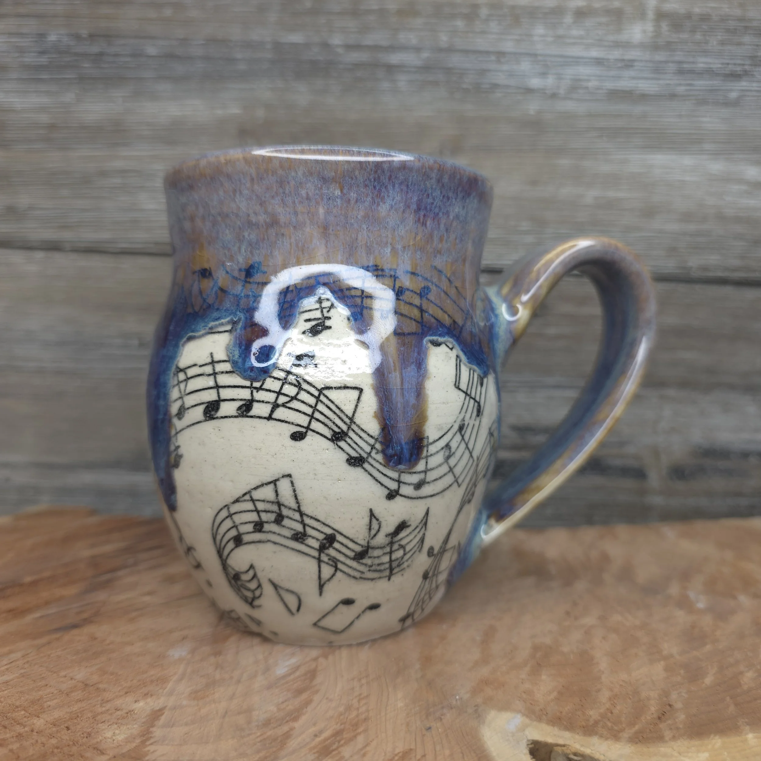 Patterned Big Belly Mug