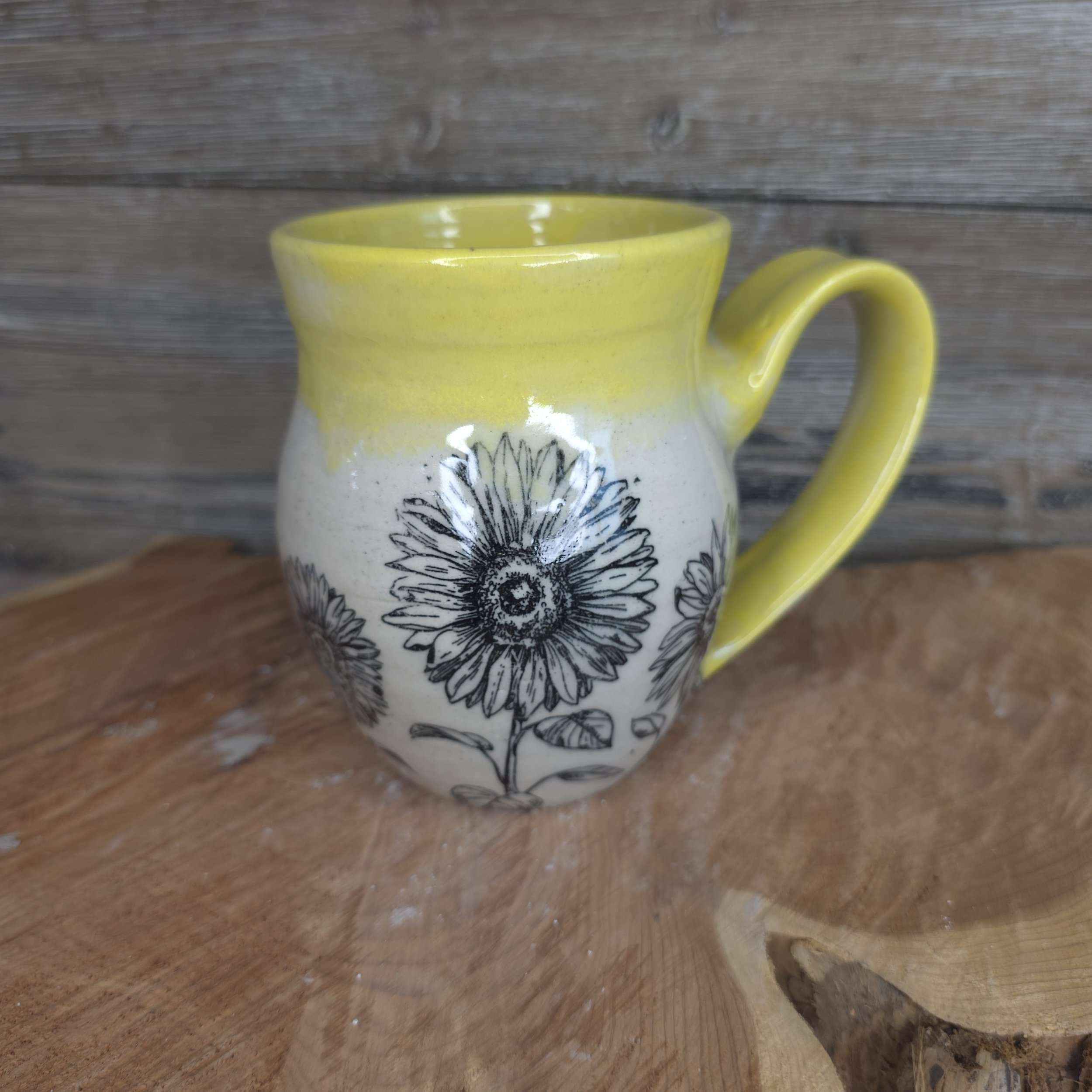 Patterned Big Belly Mug