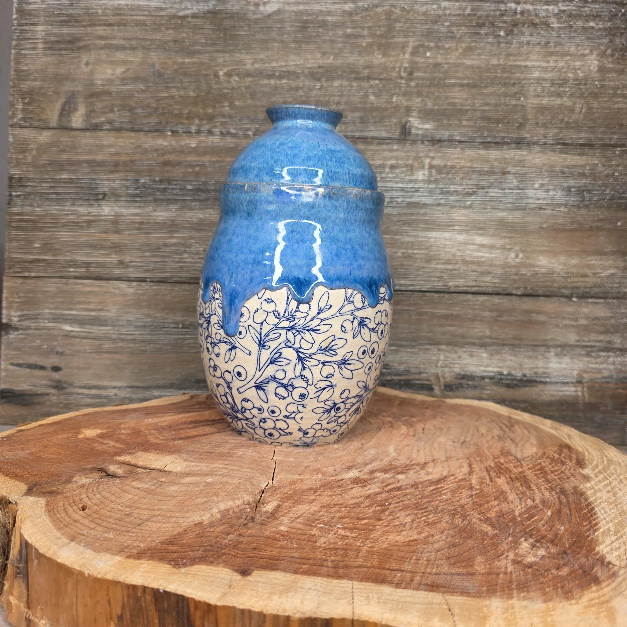 Elegant Handcrafted Ceramic Jar with Lid