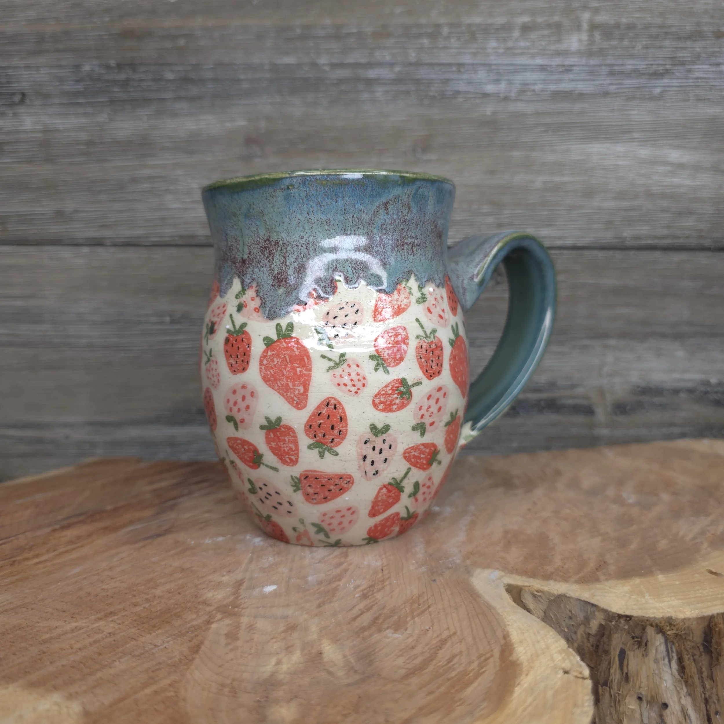 Patterned Big Belly Mug