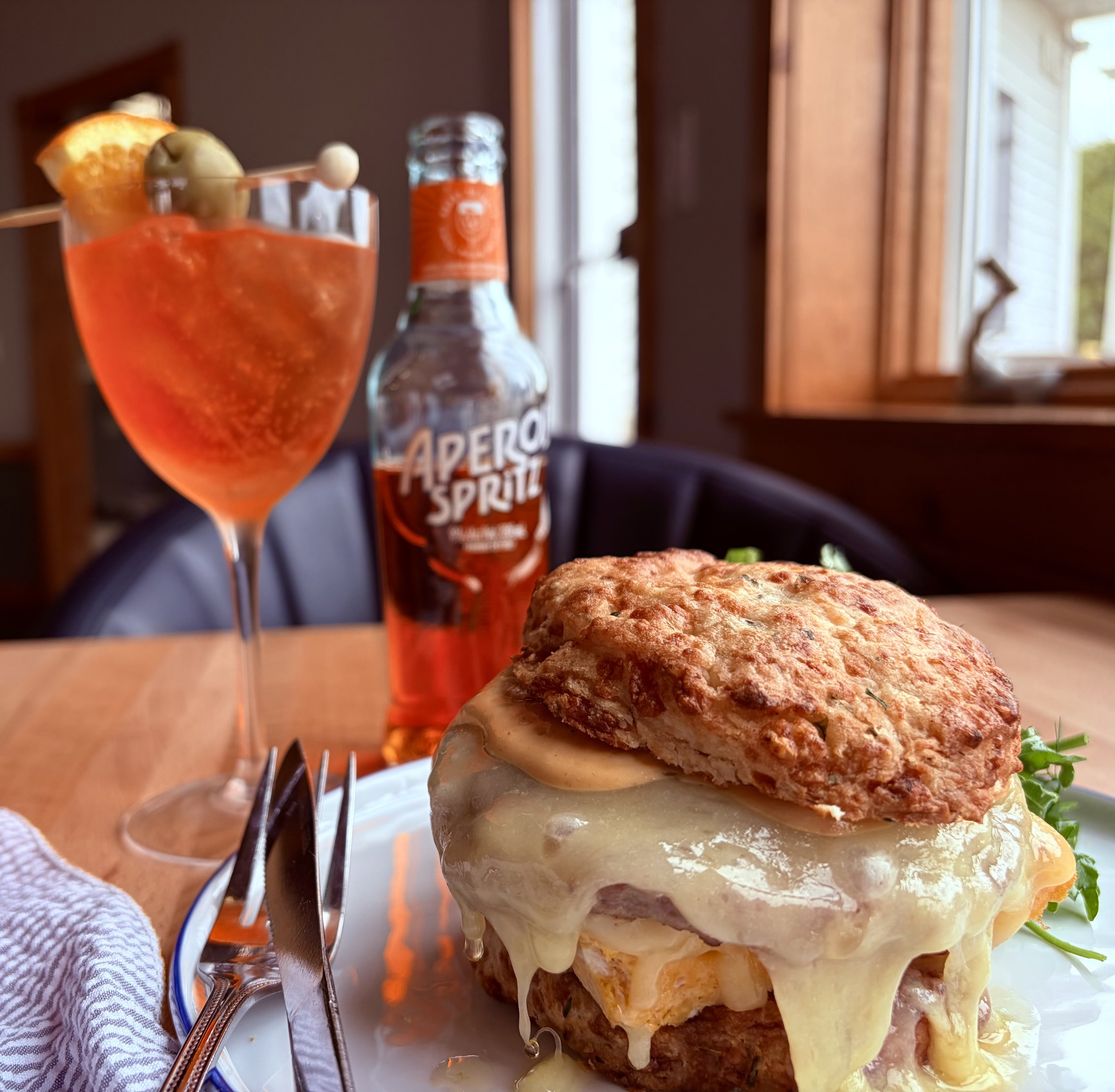 Aperol Spritz x Breakfast Sando
