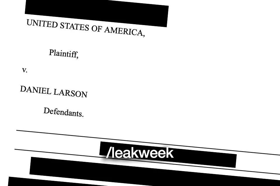 Fake Court Document Published on r/daniellarson