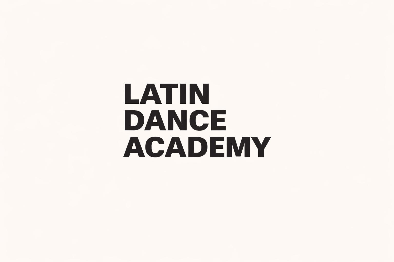 Text reading 'Latin Dance Academy' on a light background.