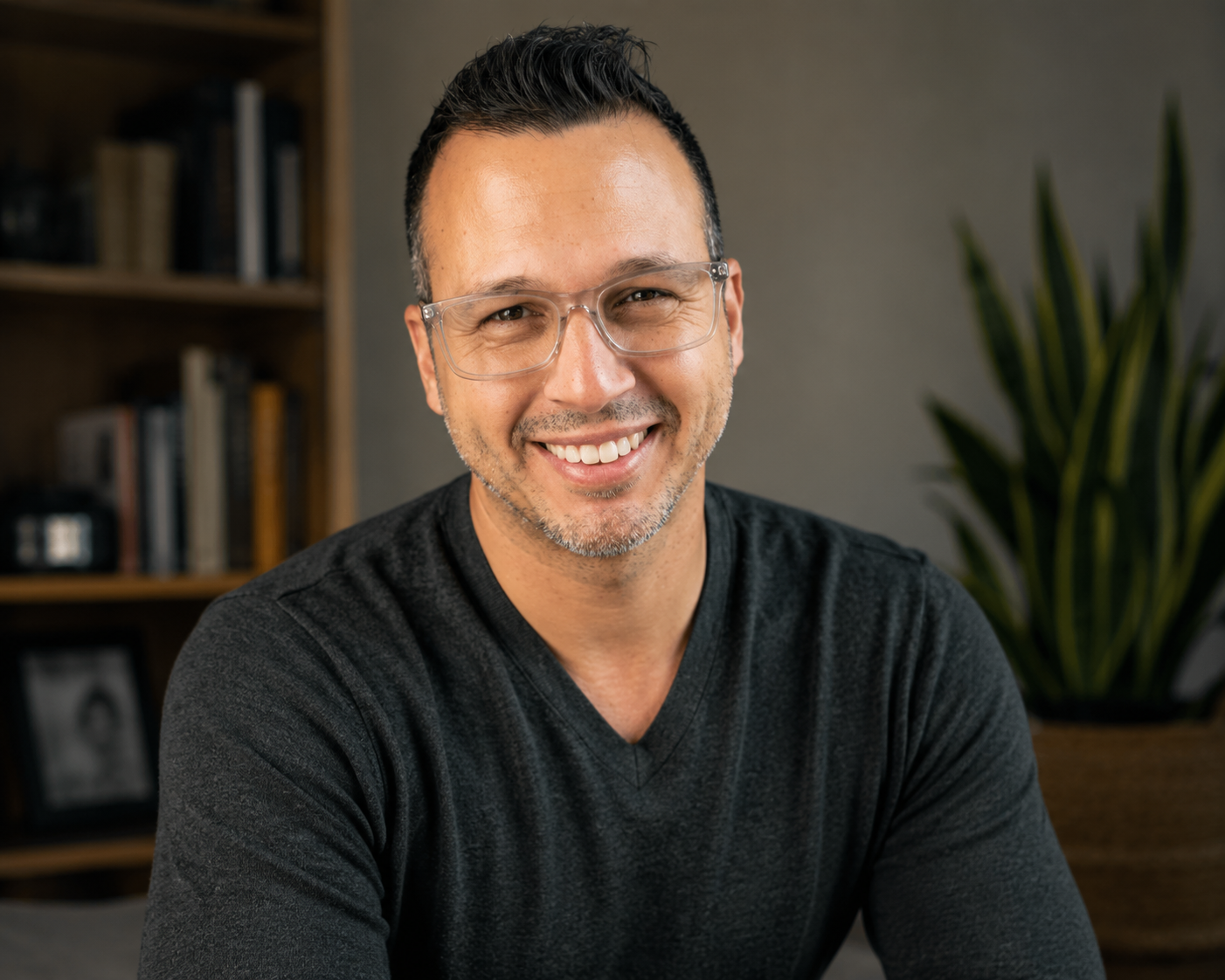 Portrait of Jorge Lopez, professional coach and founder of Unframed Coaching.