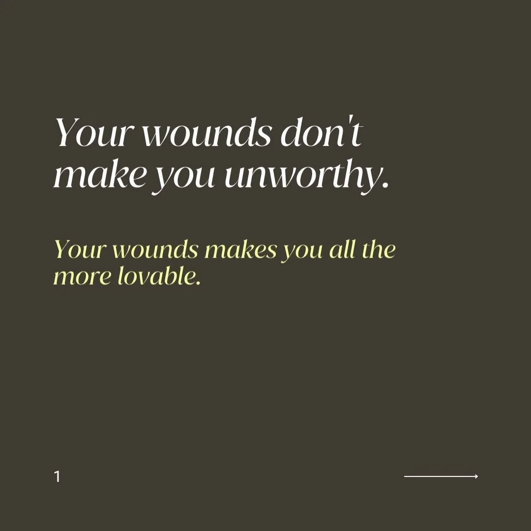 One of the most beautiful moments we witness as Catholic Inner Child Work coaches is when someone begins to believe this:

&ldquo;My wounds don&rsquo;t make me less lovable.&rdquo;

For so many, healing begins the moment they stop seeing their imperf
