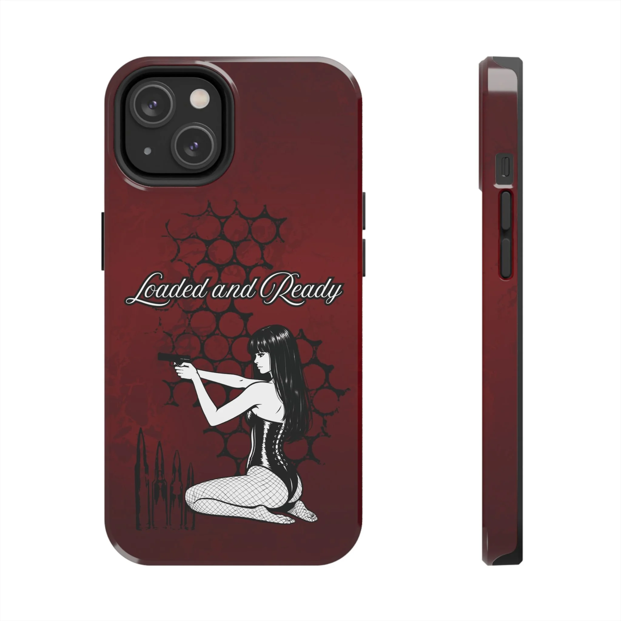Loaded and Ready Phone Case | Pin-Up Rifle Design