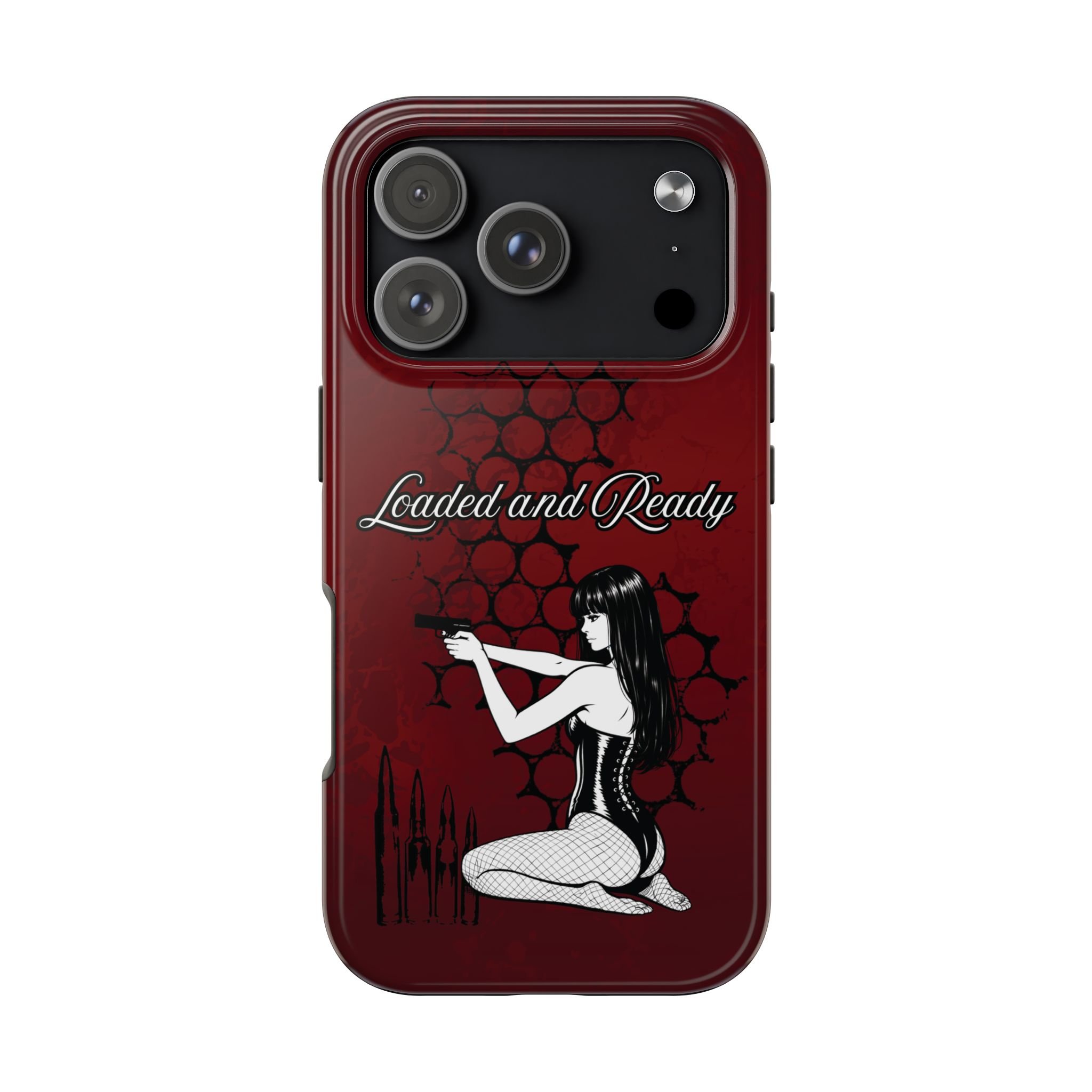 Loaded and Ready Phone Case | Pin-Up Rifle Design