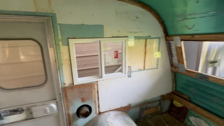 Part 3: Putting in the service windows! The OG windows were great, but not very convenient when it came to taking orders, so we decided to modernize it a bit. Also, grinding off all of the waterproof tape they used to seal the old windows was not goi