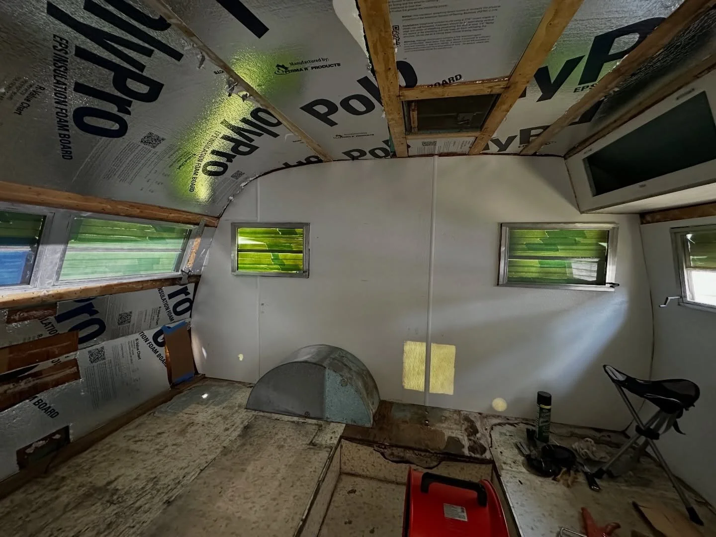 Part 6: Adding in the interior walls, sub floors, and peel and stick fanciness! This phase was when it really started to feel like something, like we were making true progress. This is the phase where the vision and the planning started to make sense