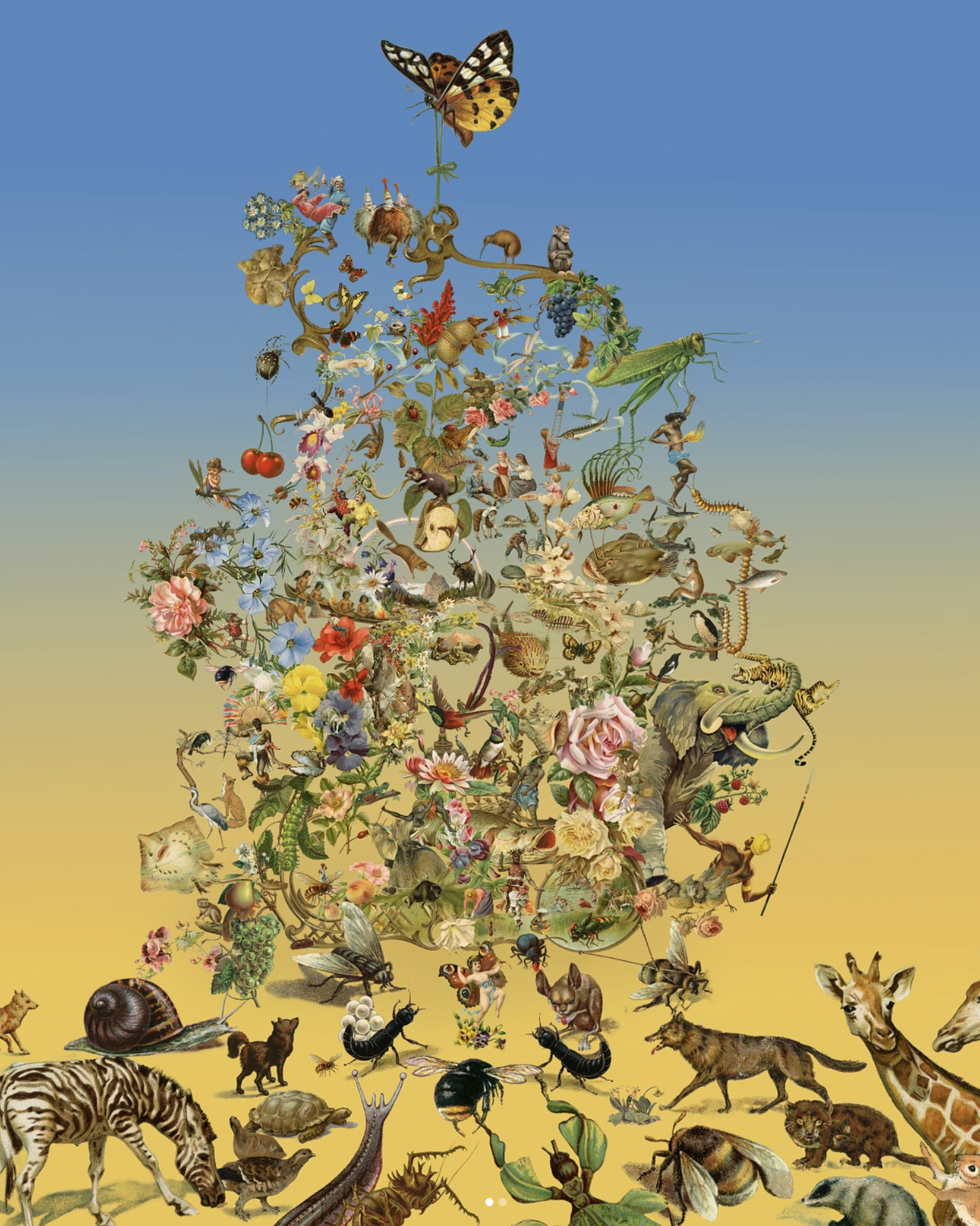sketch for Paradise Lost, Fallen Fruit, 2025, commissioned by Fondazione AGO, Modena