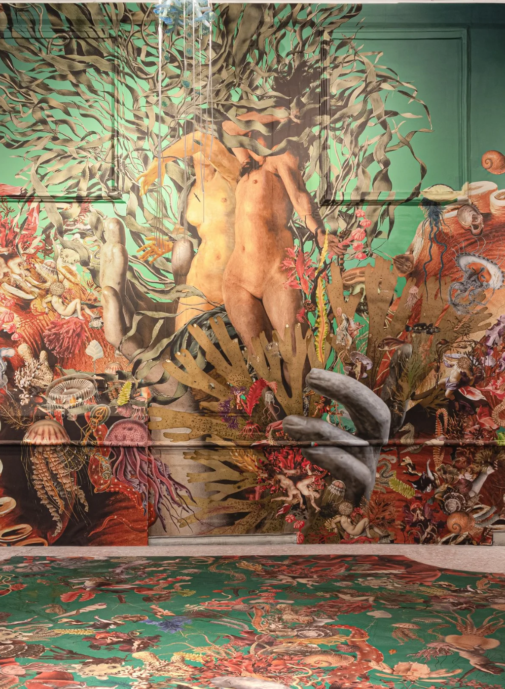 installation view of Marriage of the Sea, Austin Young, 2024, The Pool NYC, Venice, Italy.